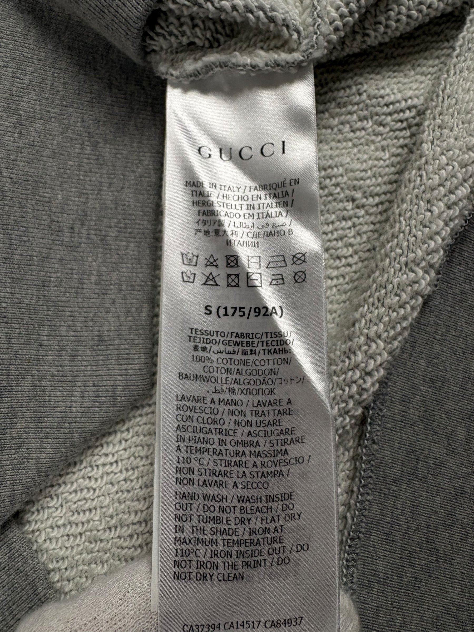 Hoodie Gucci gris taille S - Vue côté