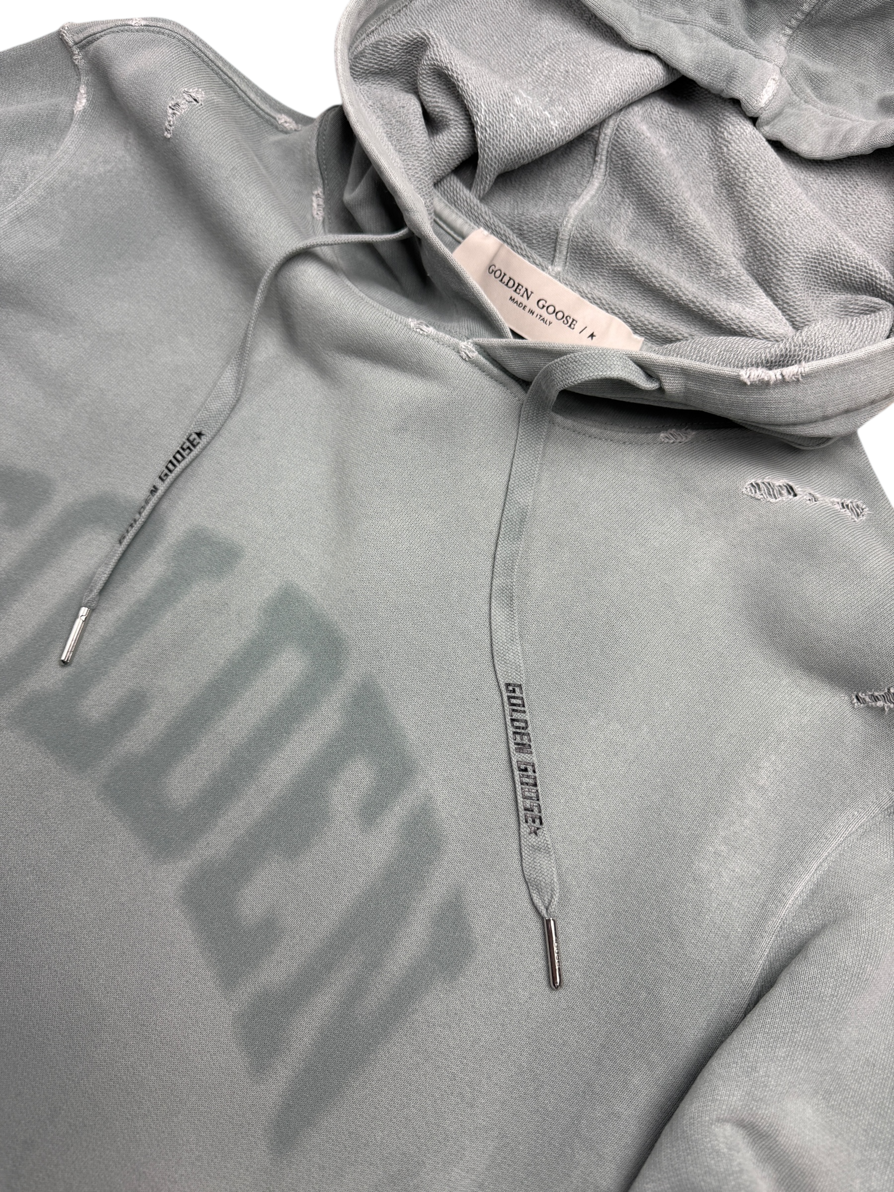 Hoodie Hoodie Golden Goose gris taille M - Logo et étiquette