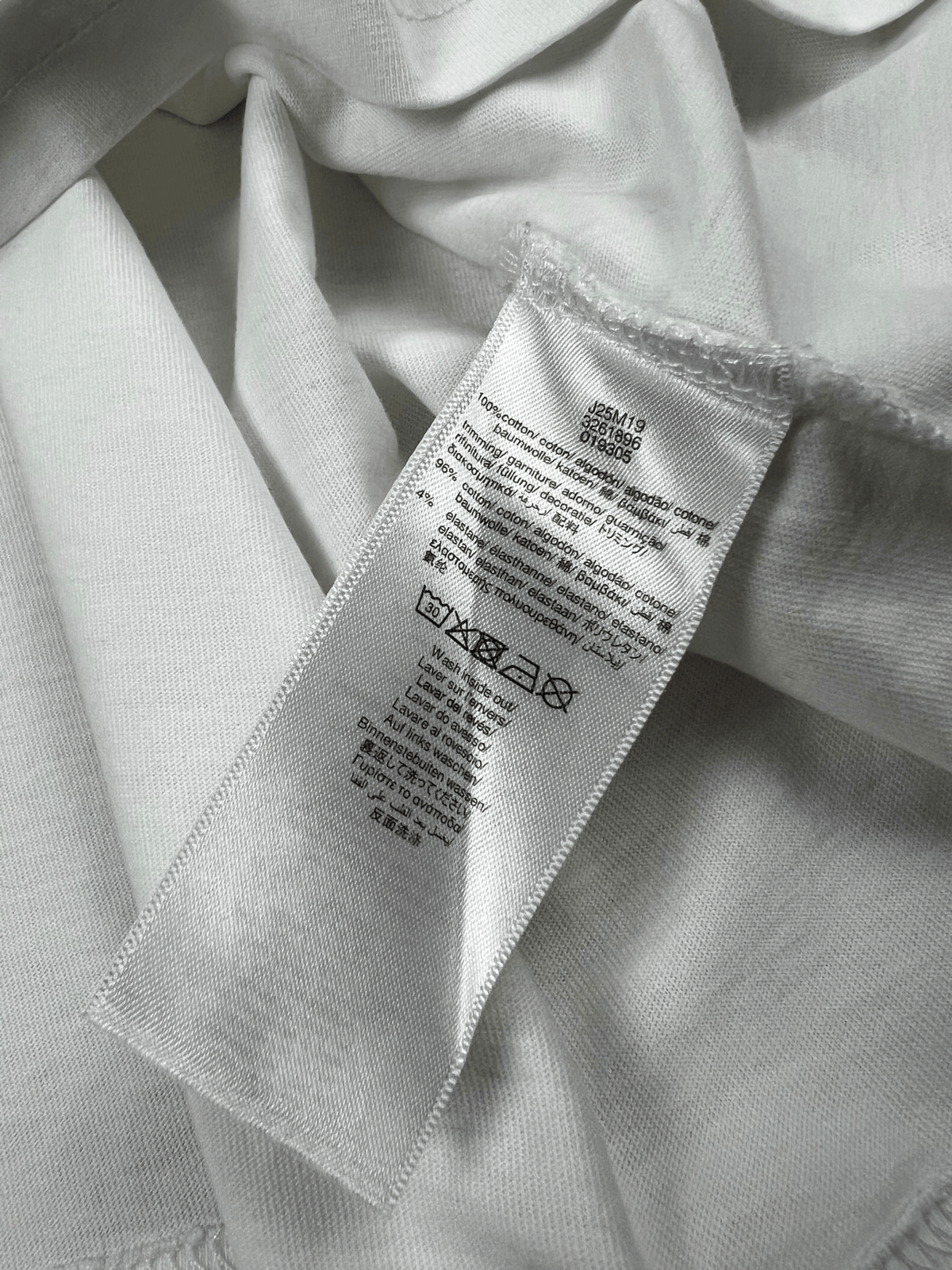 Tee-shirt Manches Longues Hugo Boss blanc taille 16 ans, seconde main authentifiée NB08, vue de côté — vue 5