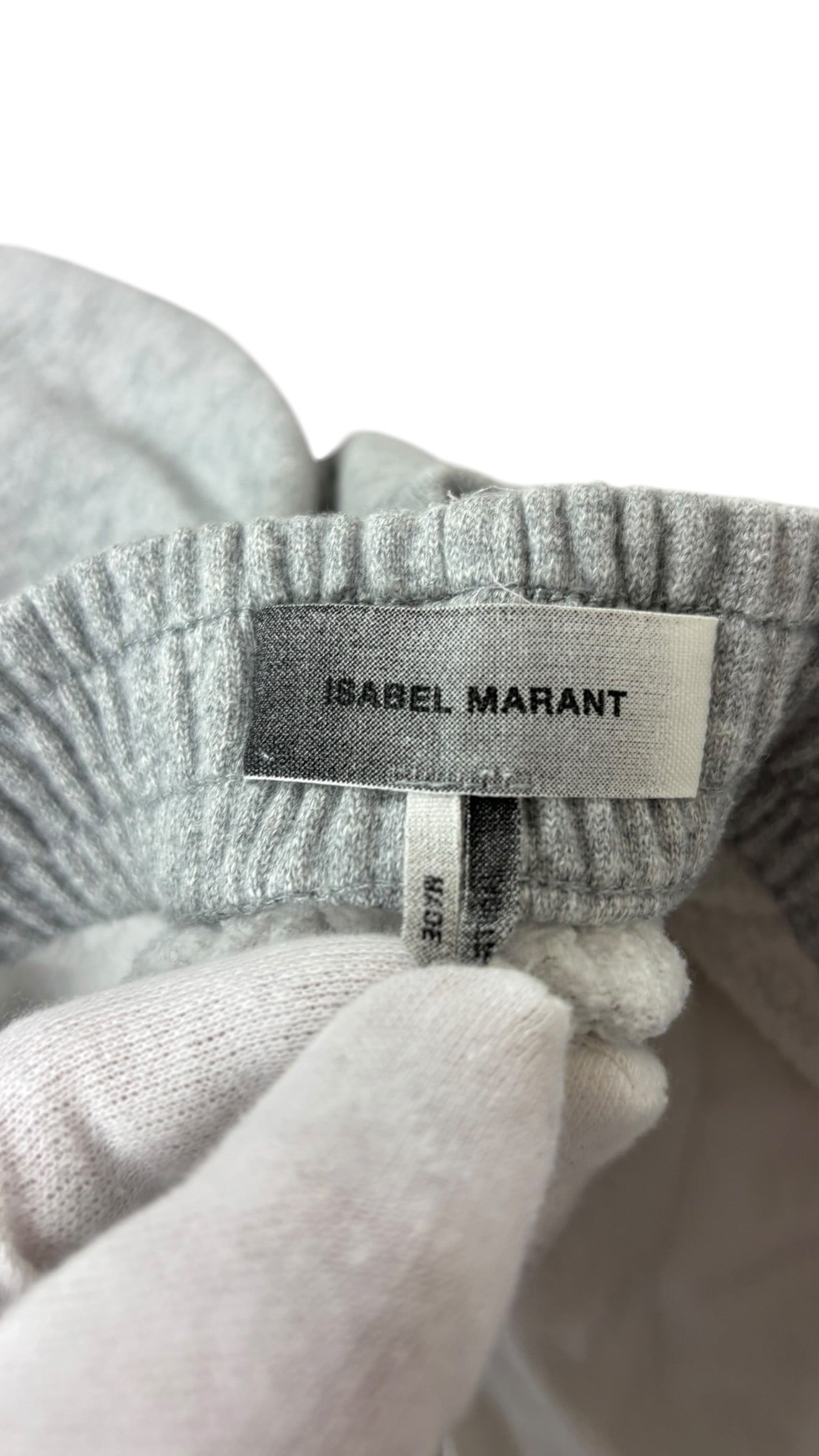 Jogging Isabel Marant gris taille S - Logo et étiquette