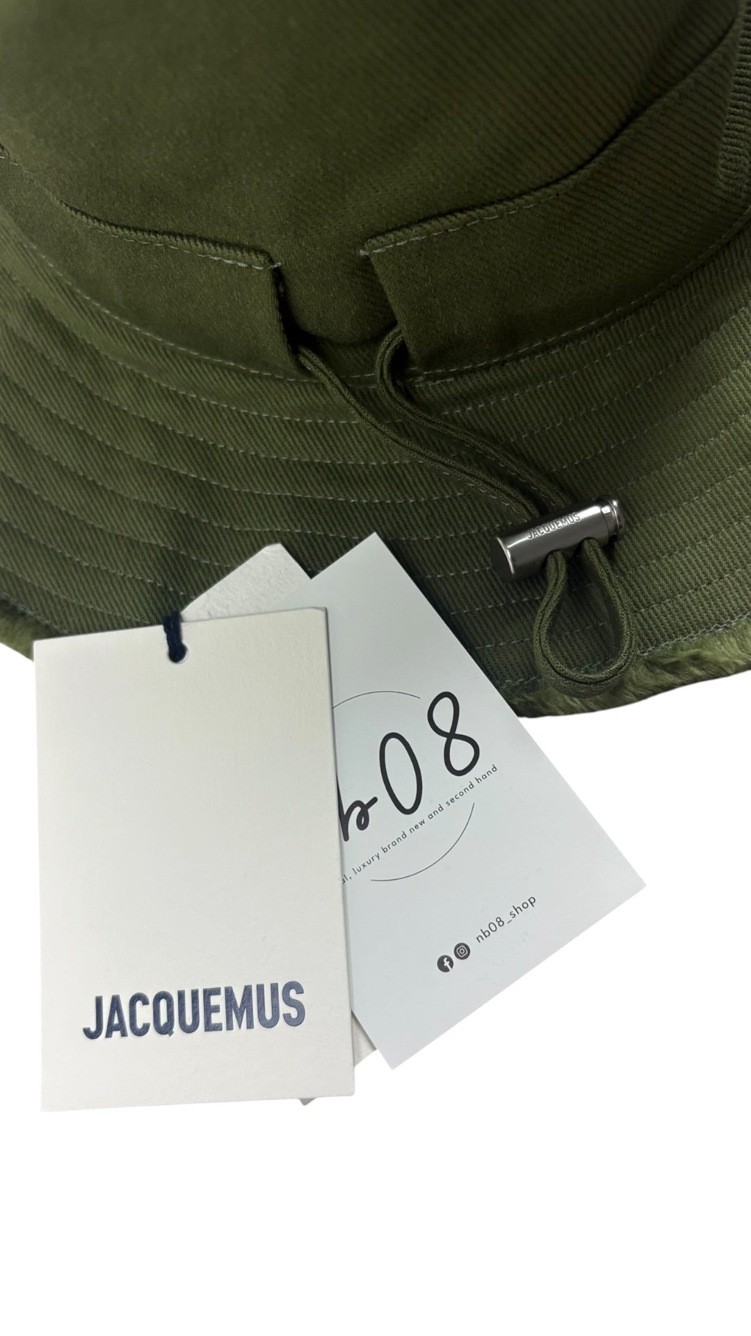 Bob Jacquemus kaki taille 58 - Détail