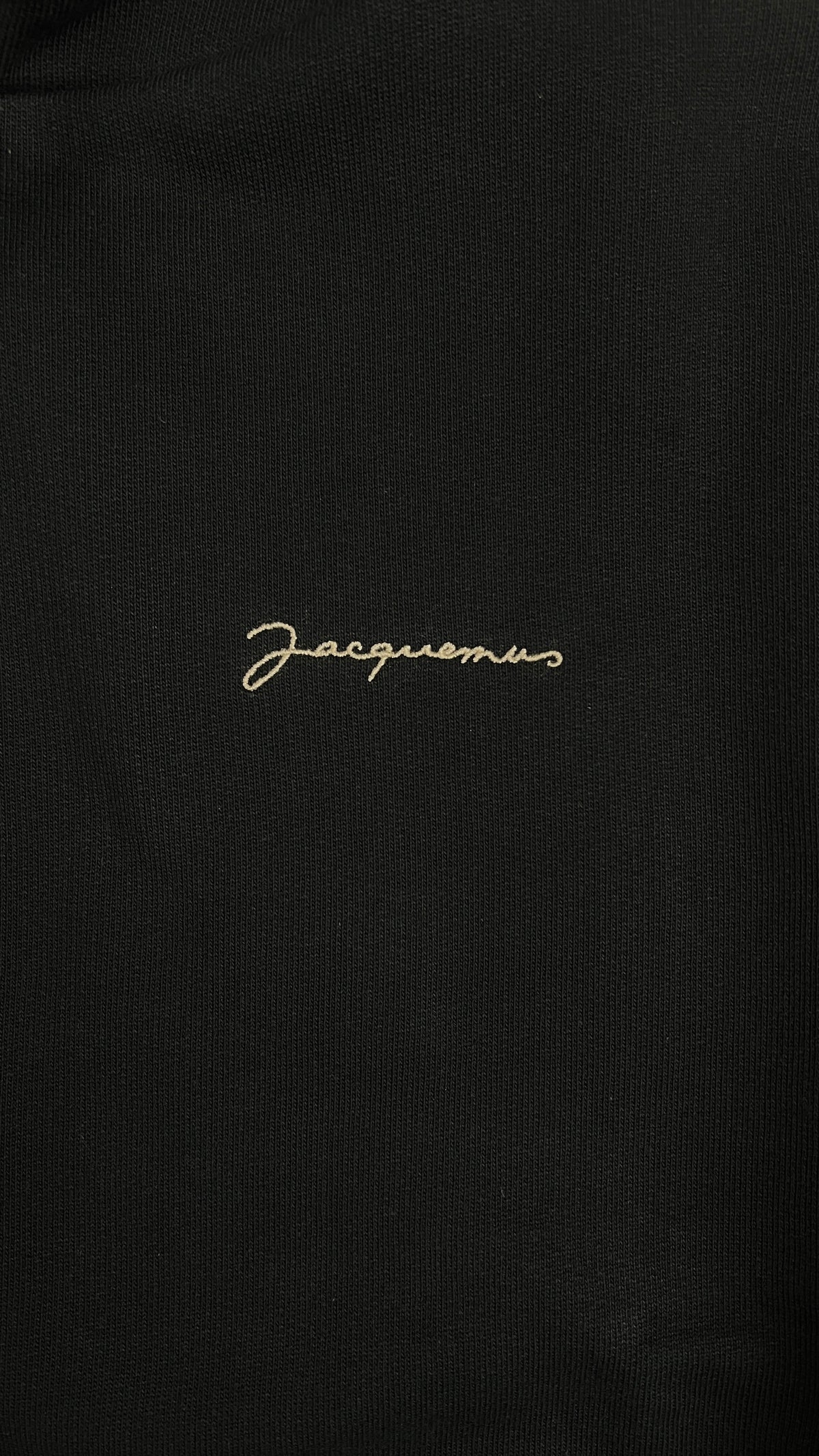 Sweat-shirt Hoodie Jacquemus Brodé noir taille XS, détail étiquettes et finitions — vue 3