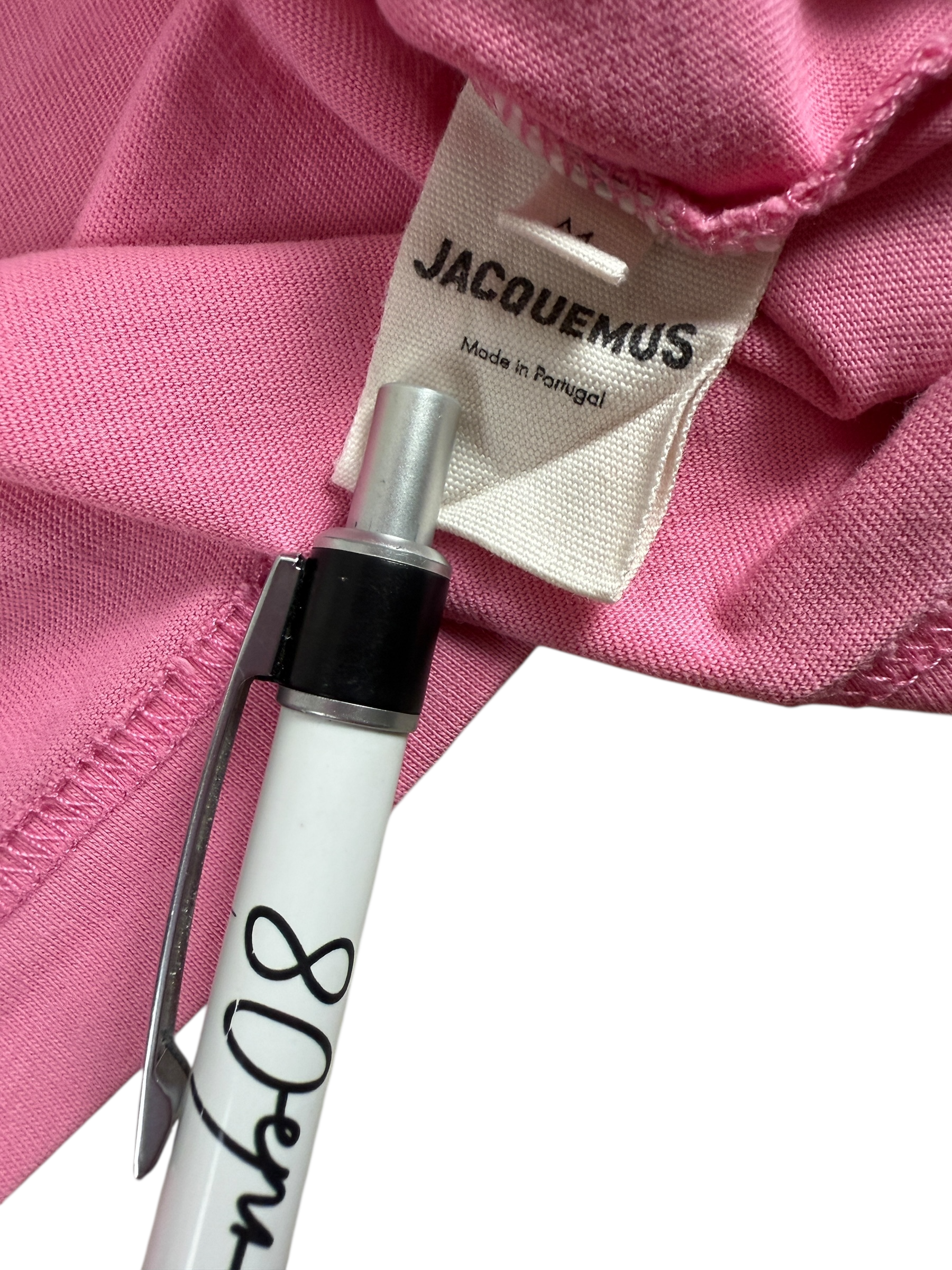 Veste Jacquemus rose taille M - Logo et étiquette
