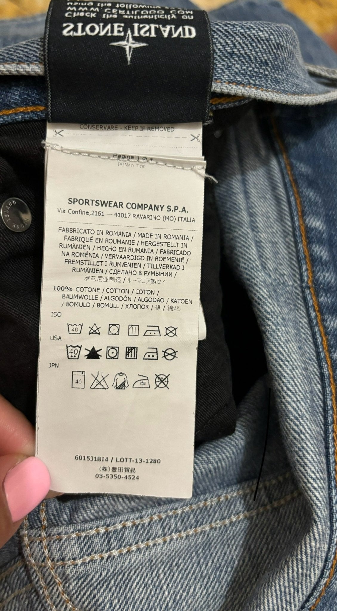 JEAN STONE ISLAND - NB08 SHOP