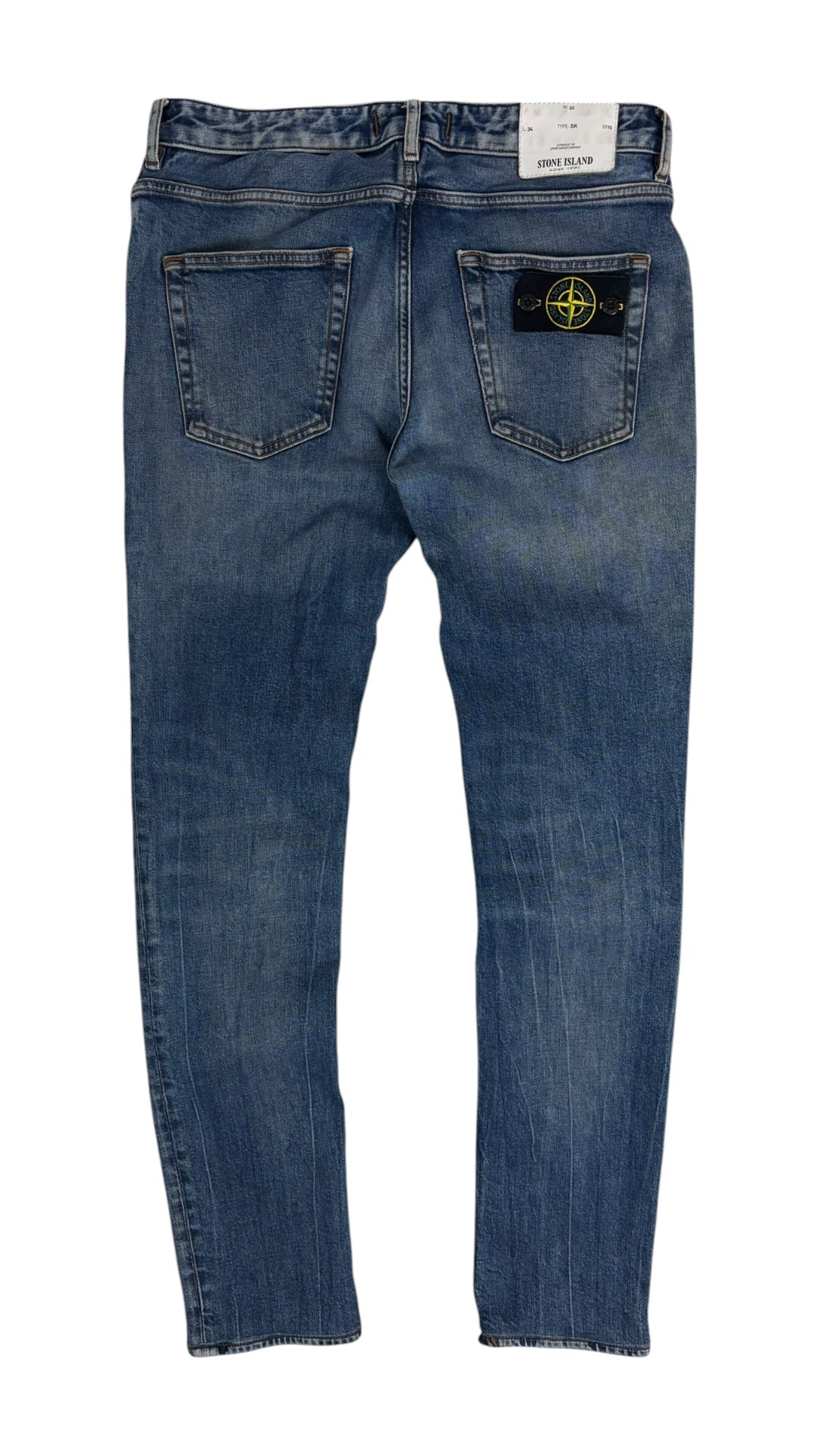 Jean Stone Island marine W32 reconditionné - vue face | Authentique NB08