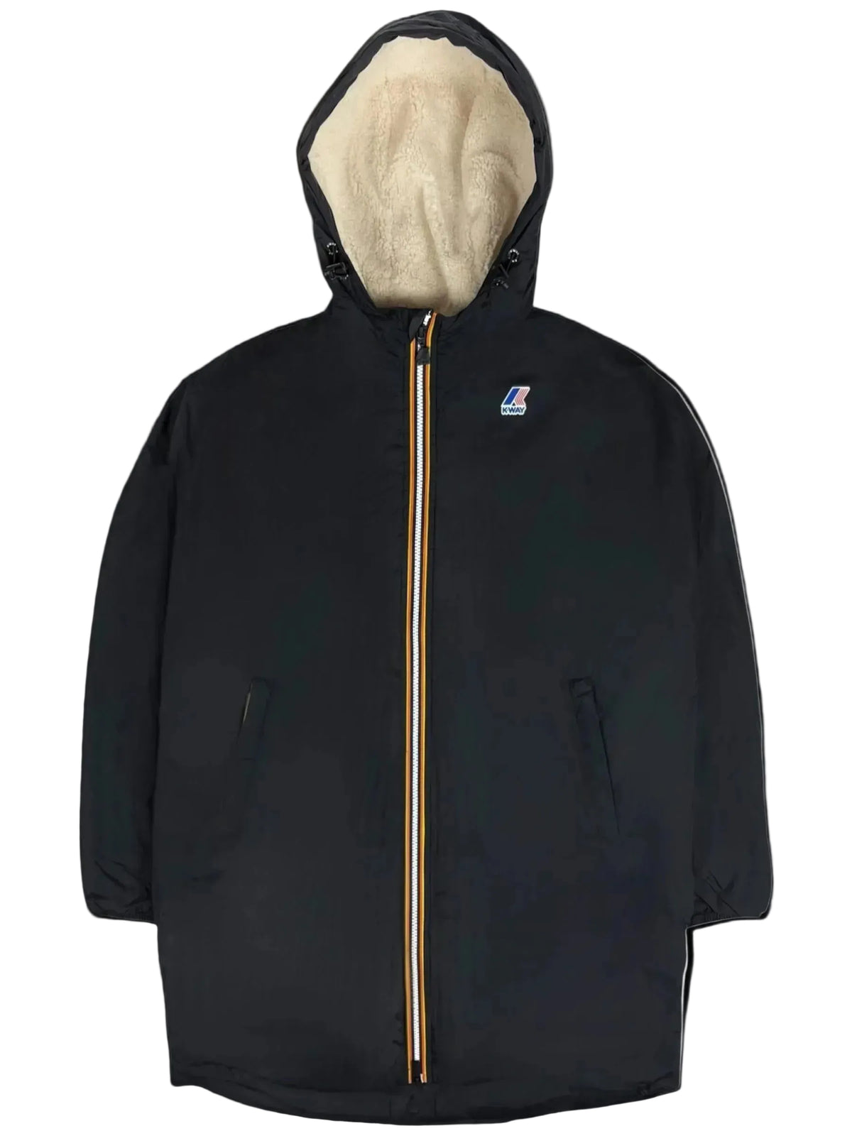 Parka K-Way noir taille S - Vue de face