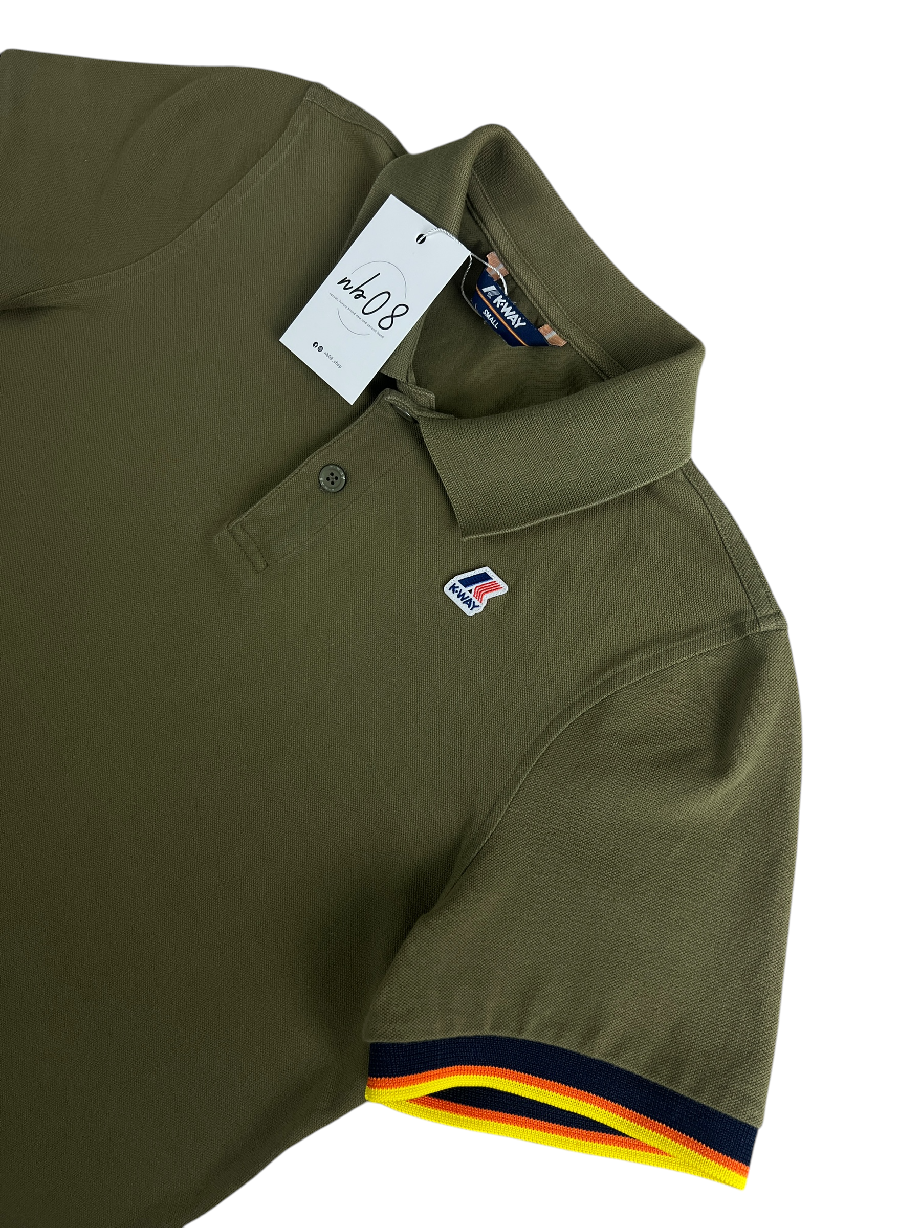 Polo K-Way kaki taille S - Détail