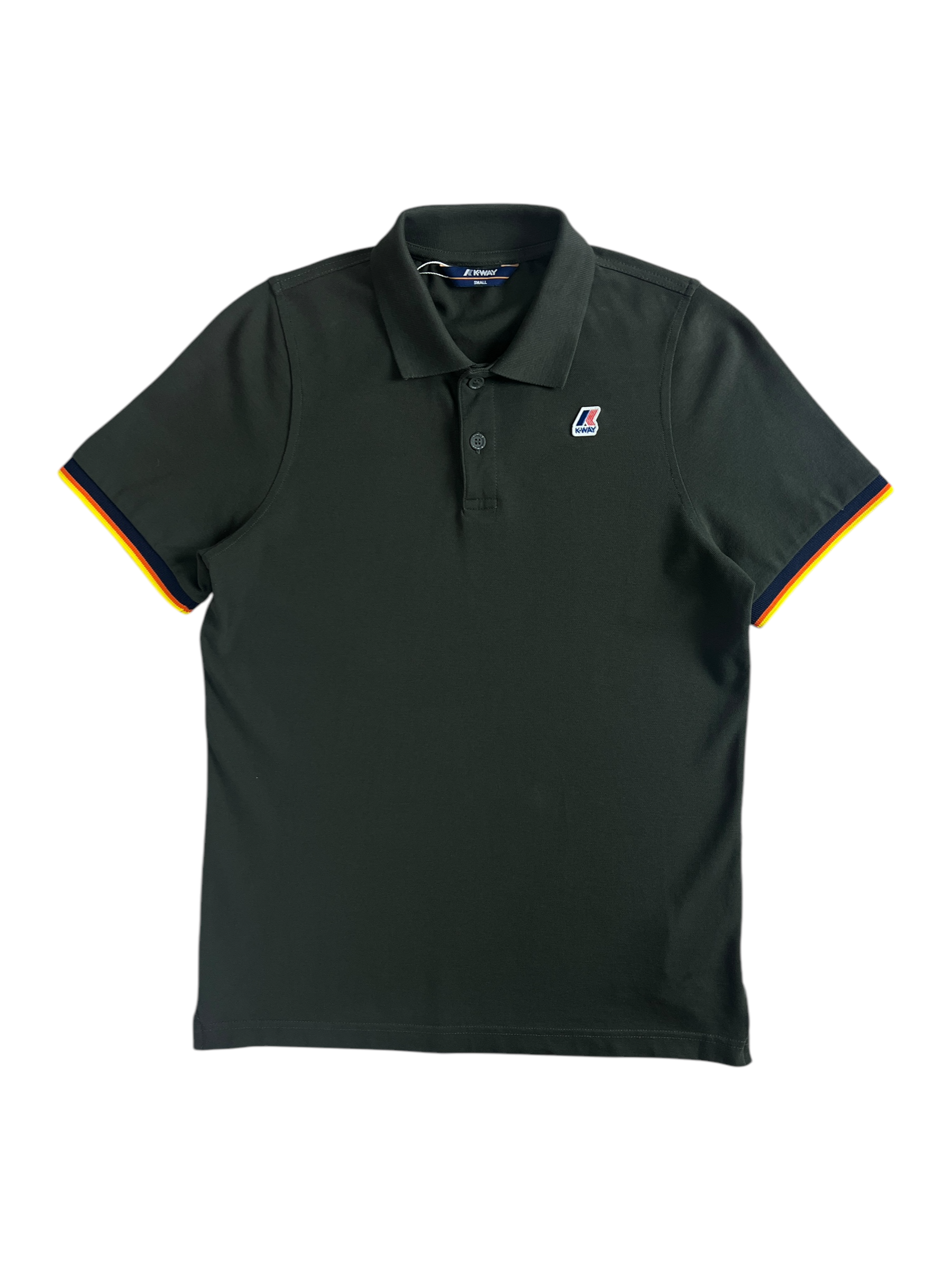 Polo K-Way kaki taille S - Vue de face