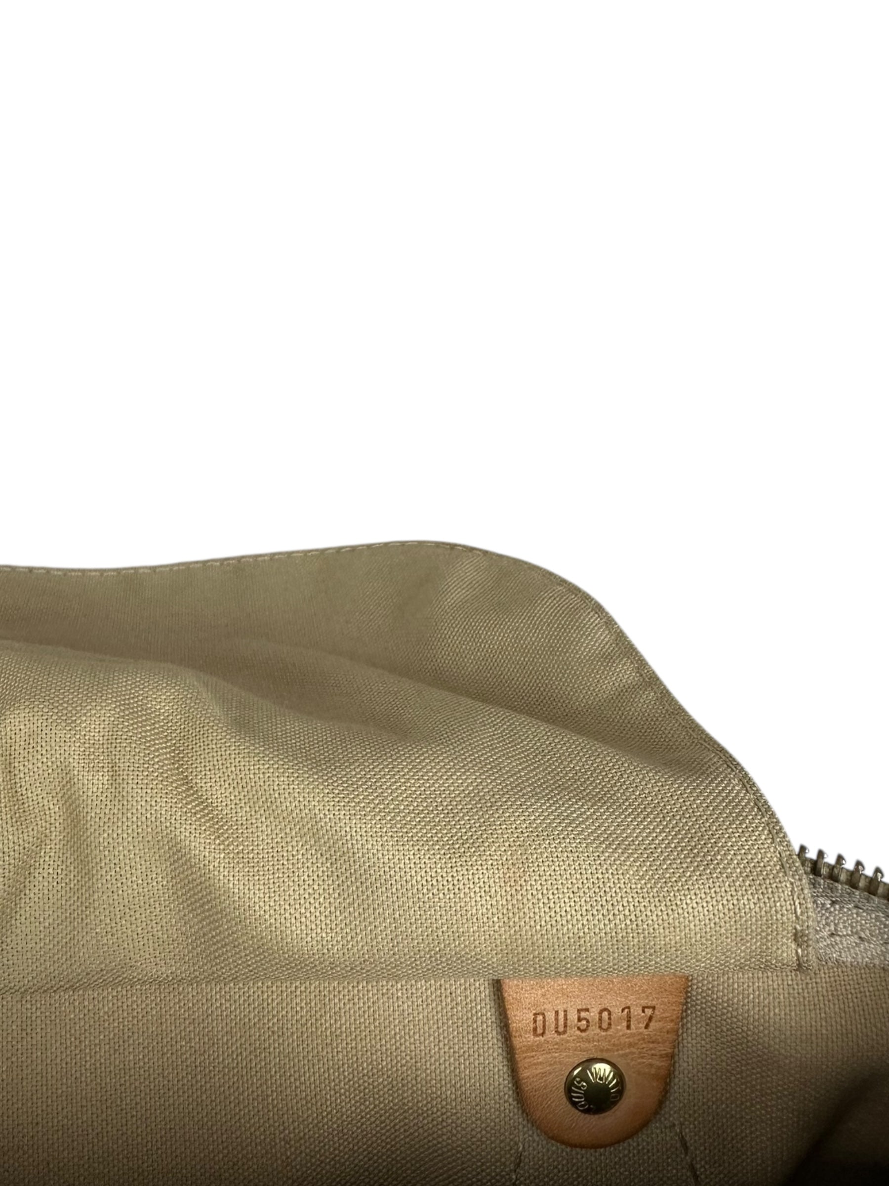 Sac Louis Vuitton beige / marron taille 30 - Vue 14