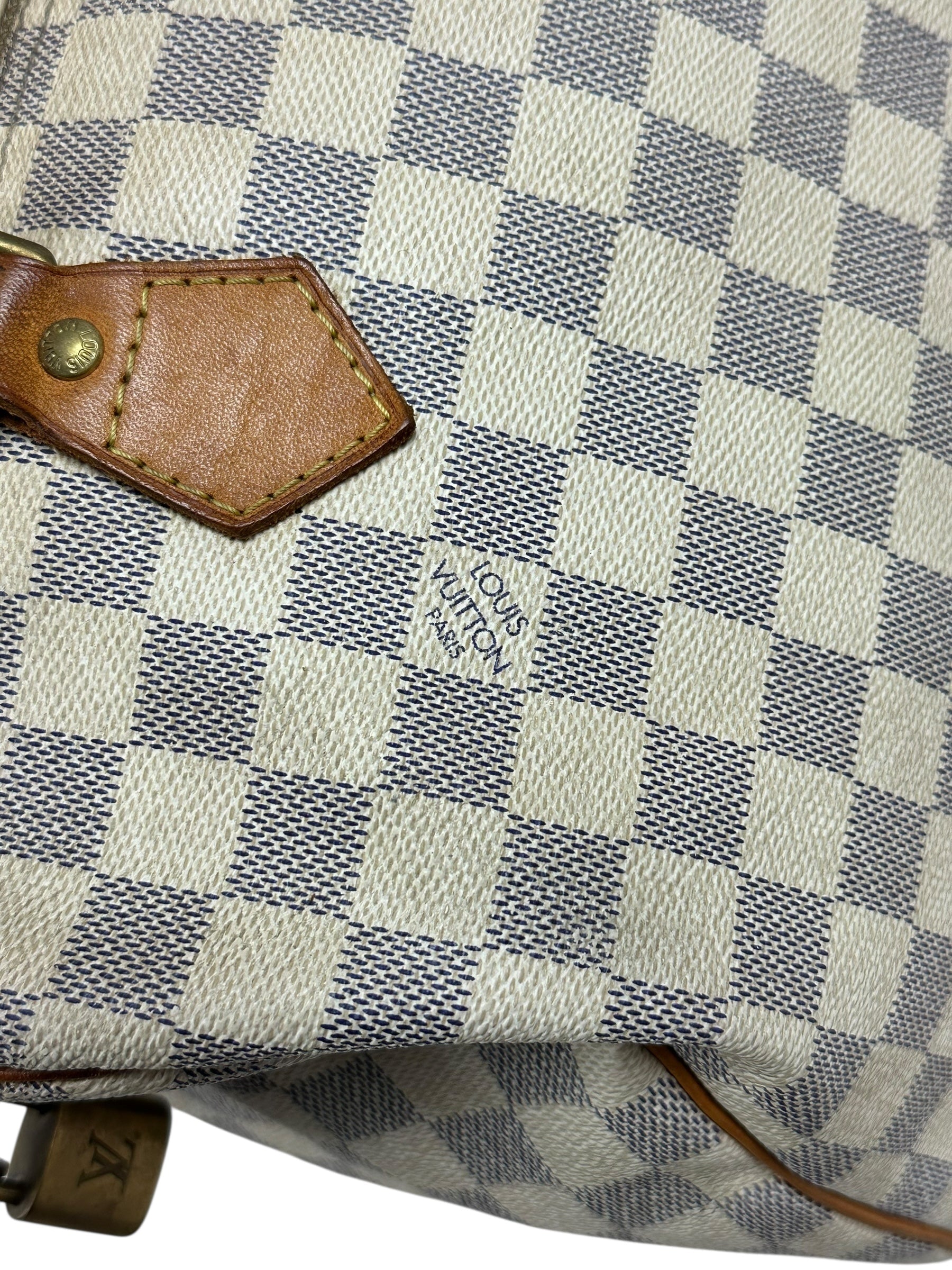 Sac Louis Vuitton beige / marron taille 30 - Vue 15