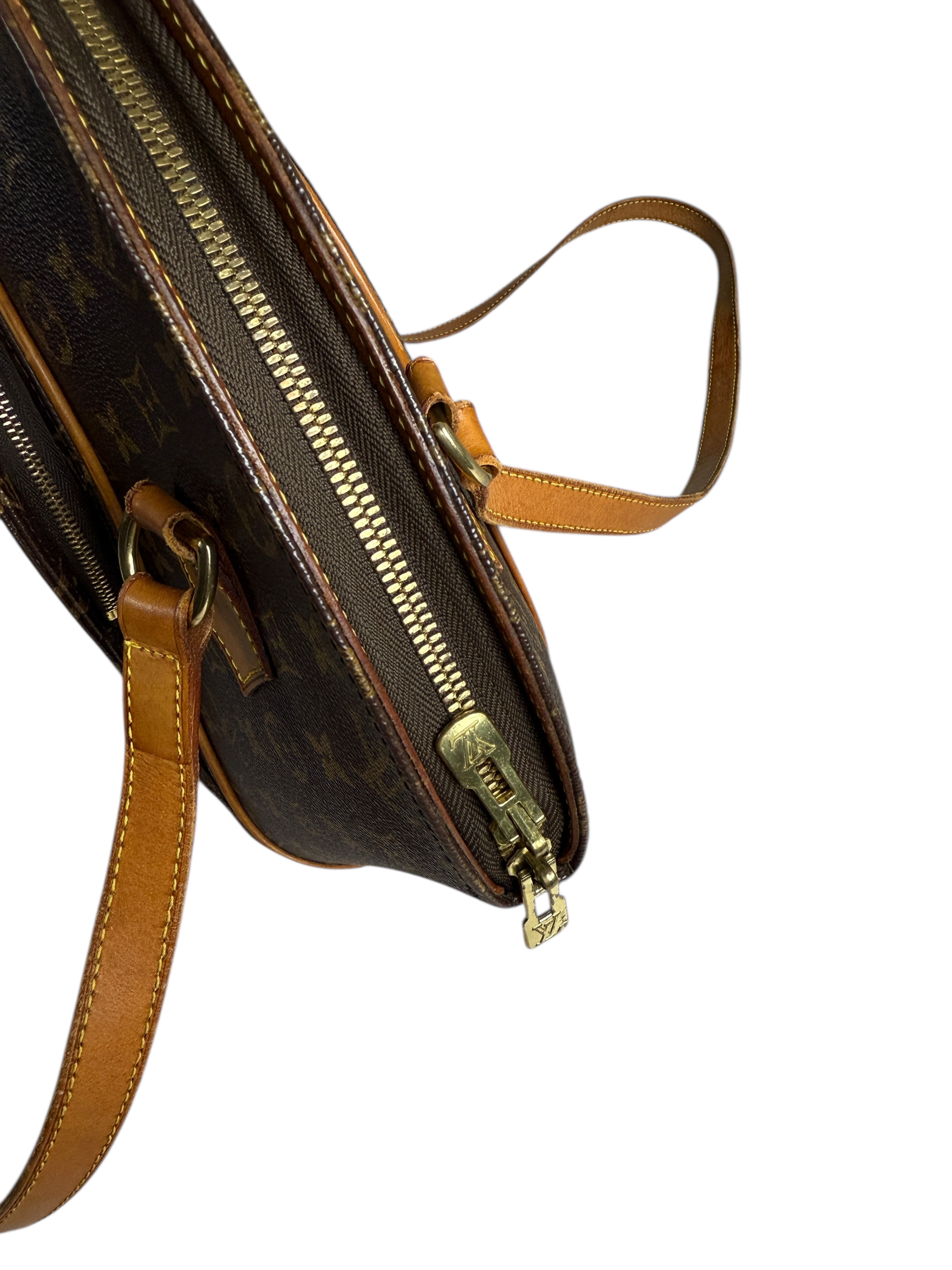 Sac Louis Vuitton marron taille 30 - Détail