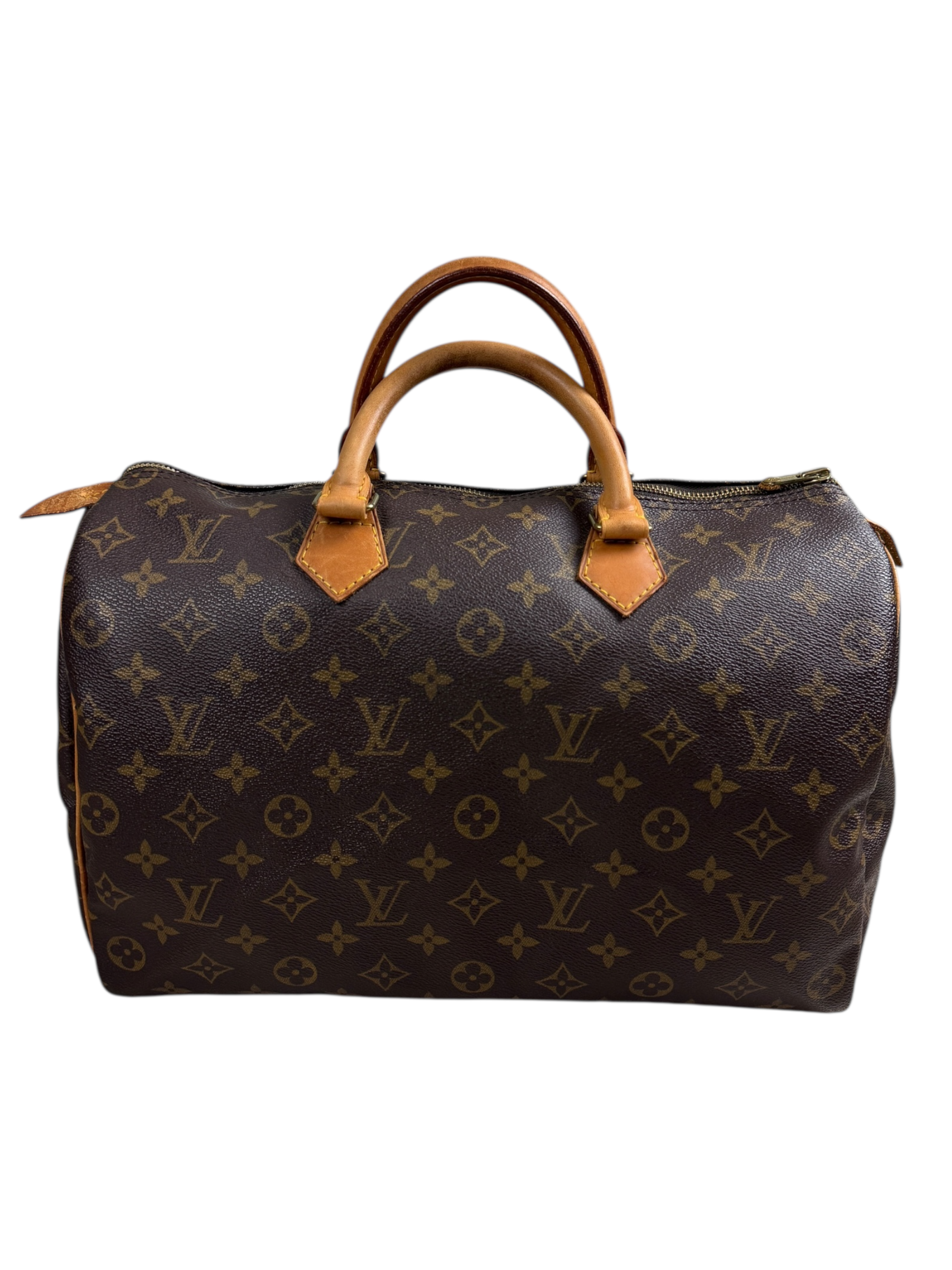 Sac Louis Vuitton marron taille 35 - Vue de face