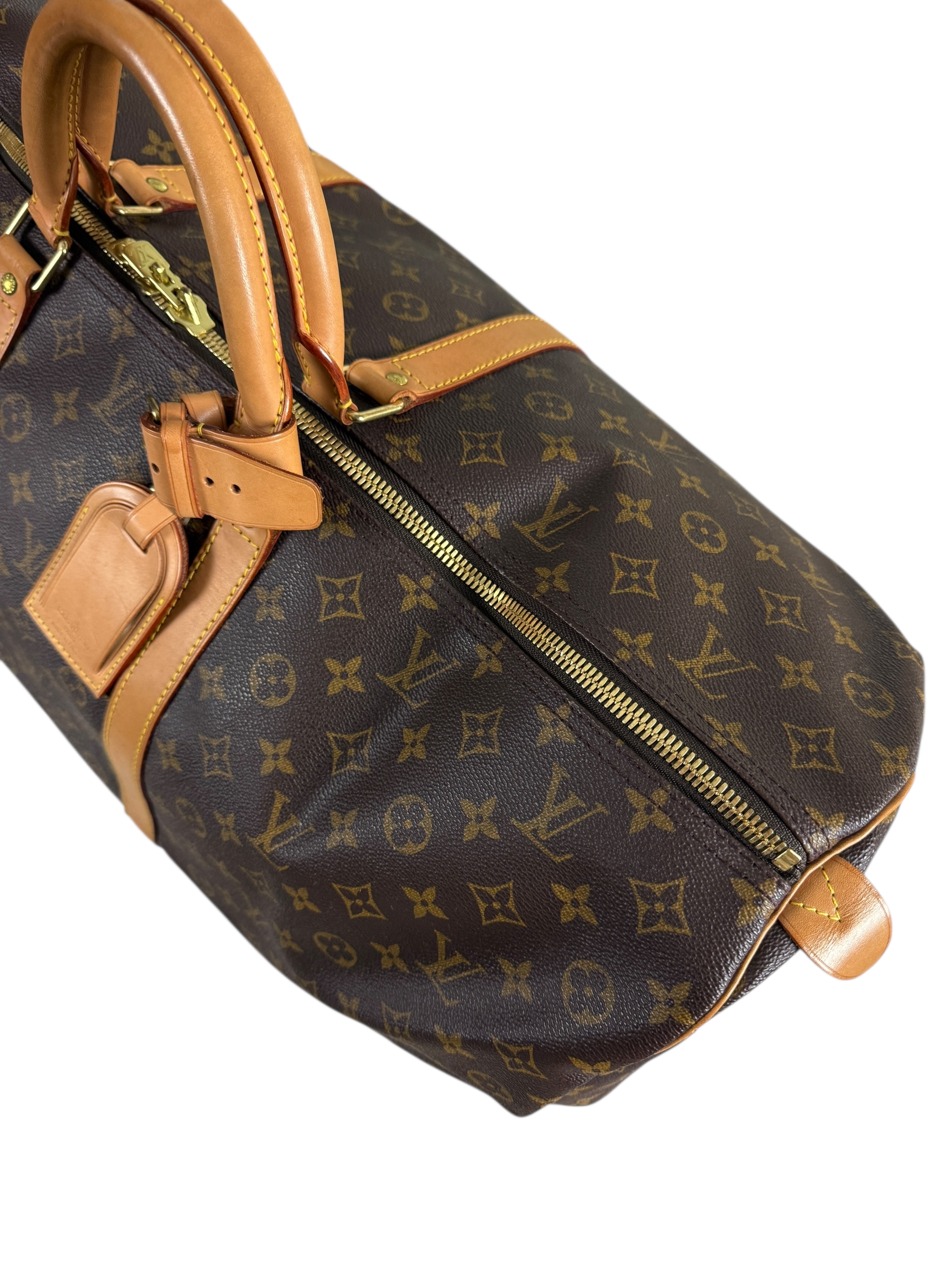 Sac Louis Vuitton marron taille 60 - Détail