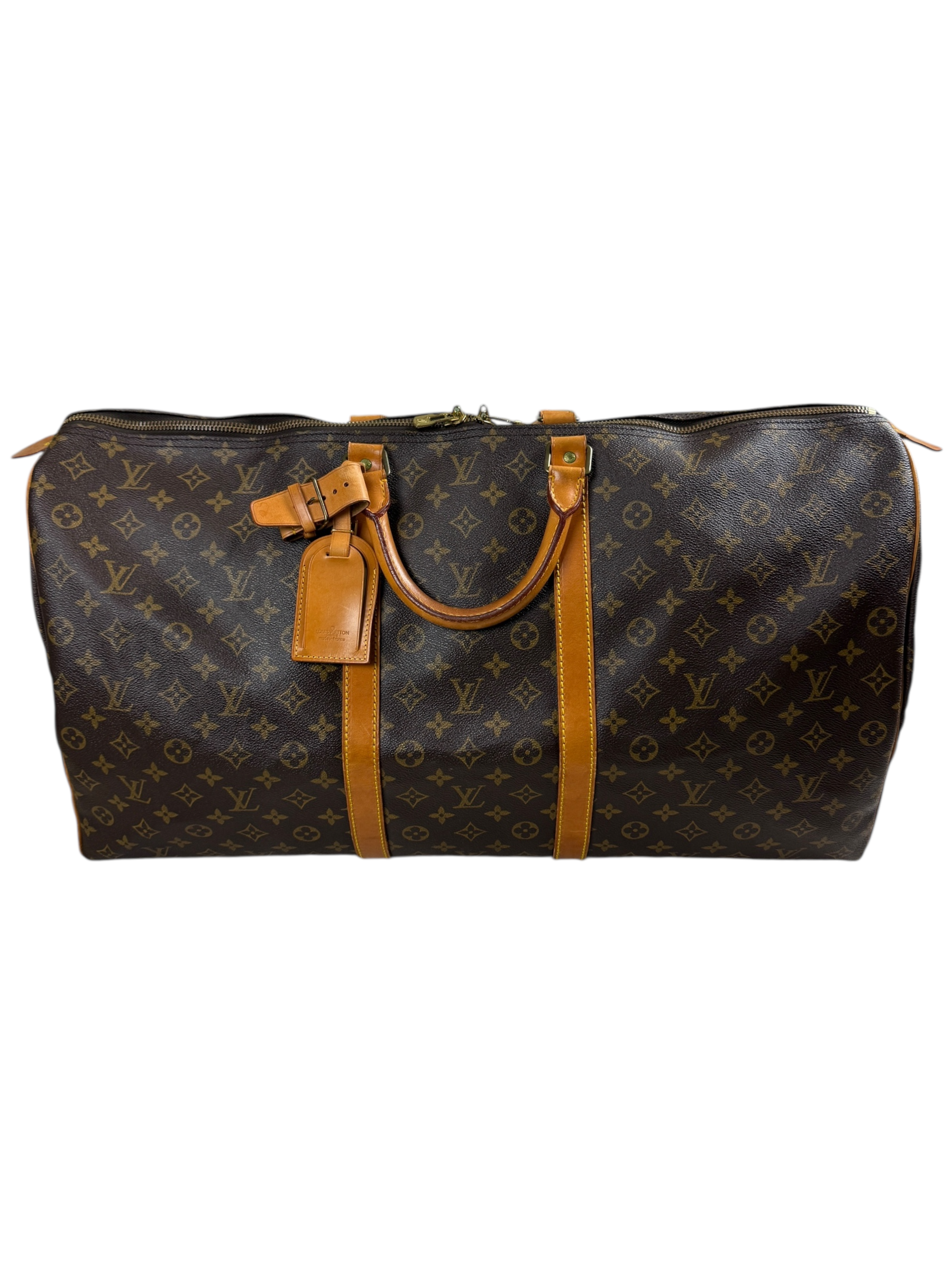 Sac Louis Vuitton marron taille 60 - Vue de face