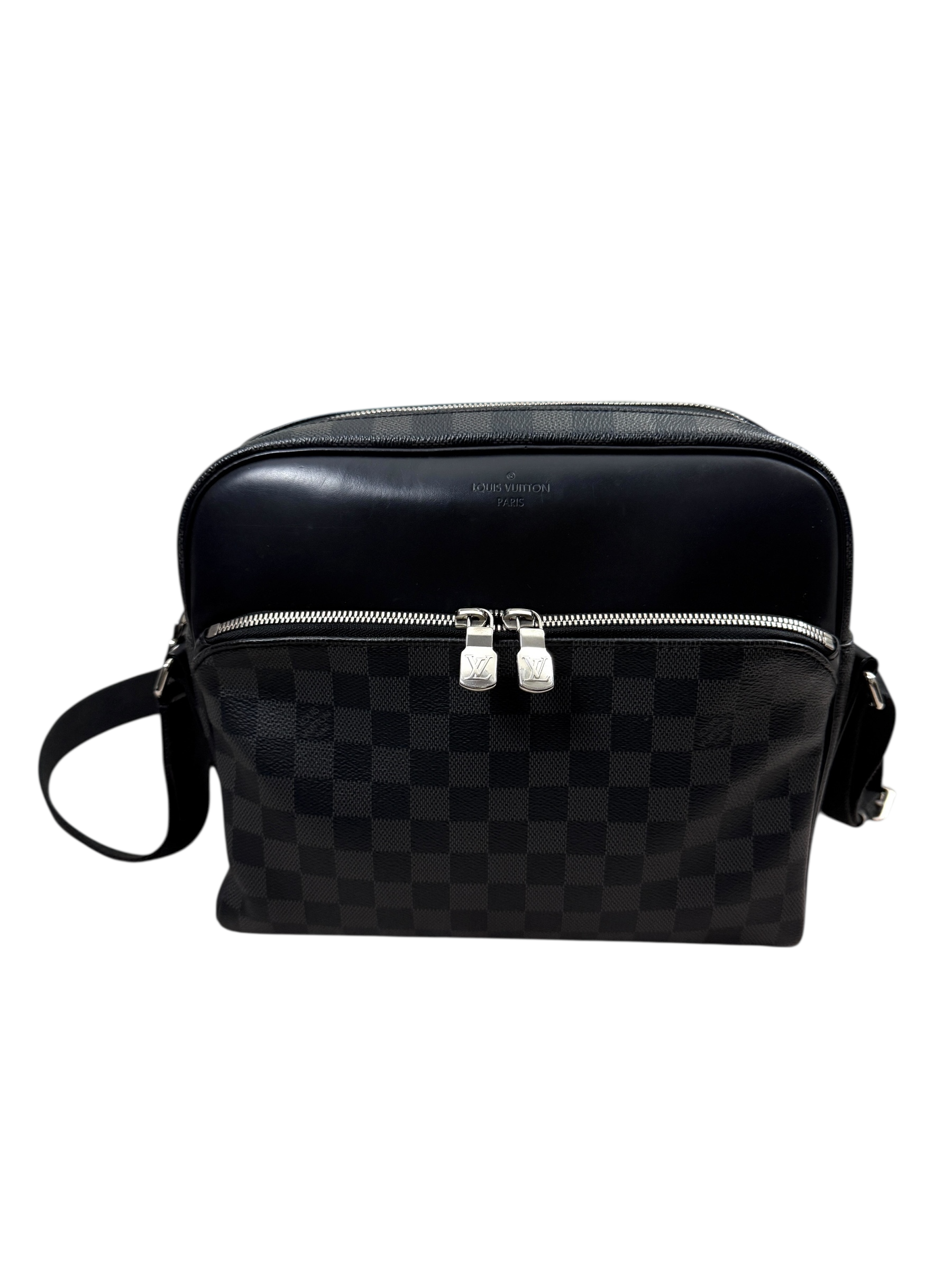 Sac Louis Vuitton noir taille PM - Vue de face