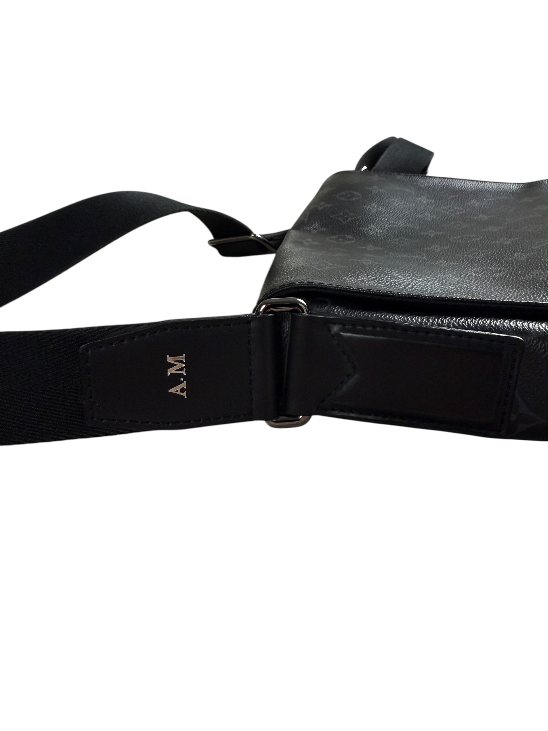 Sacoche Louis Vuitton noir taille Grand Modèle - Vue côté