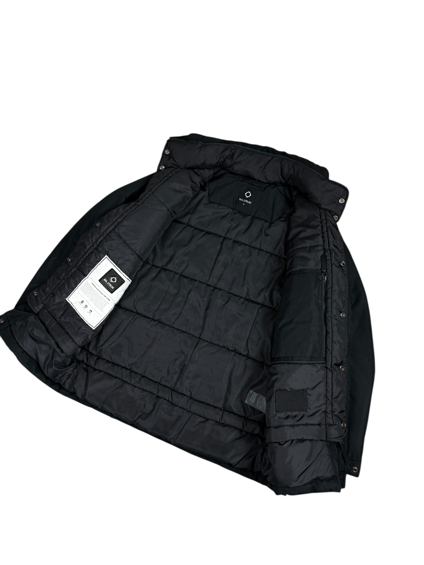 Doudoune Ma.Strum noir taille M - Détail