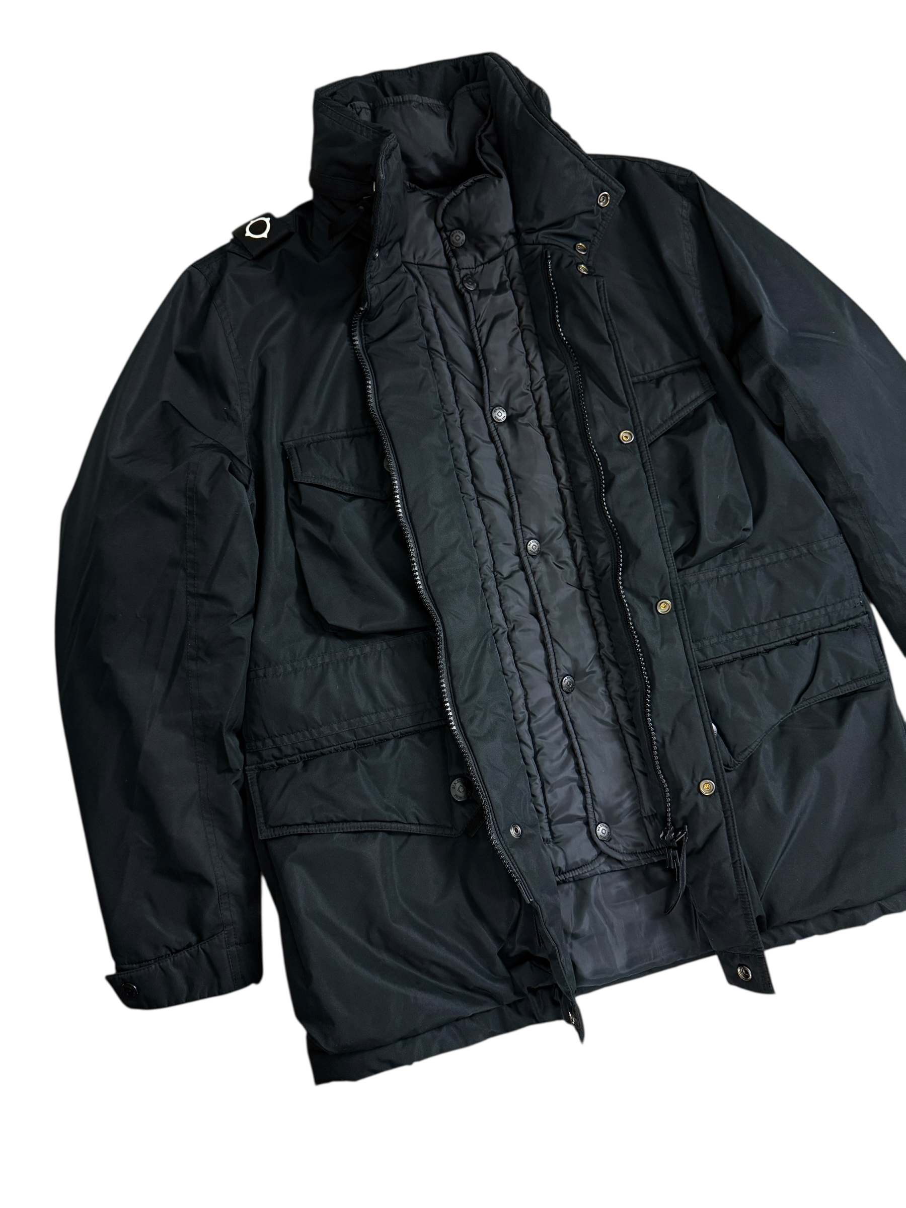 Doudoune Ma.Strum noir taille M - Vue de dos