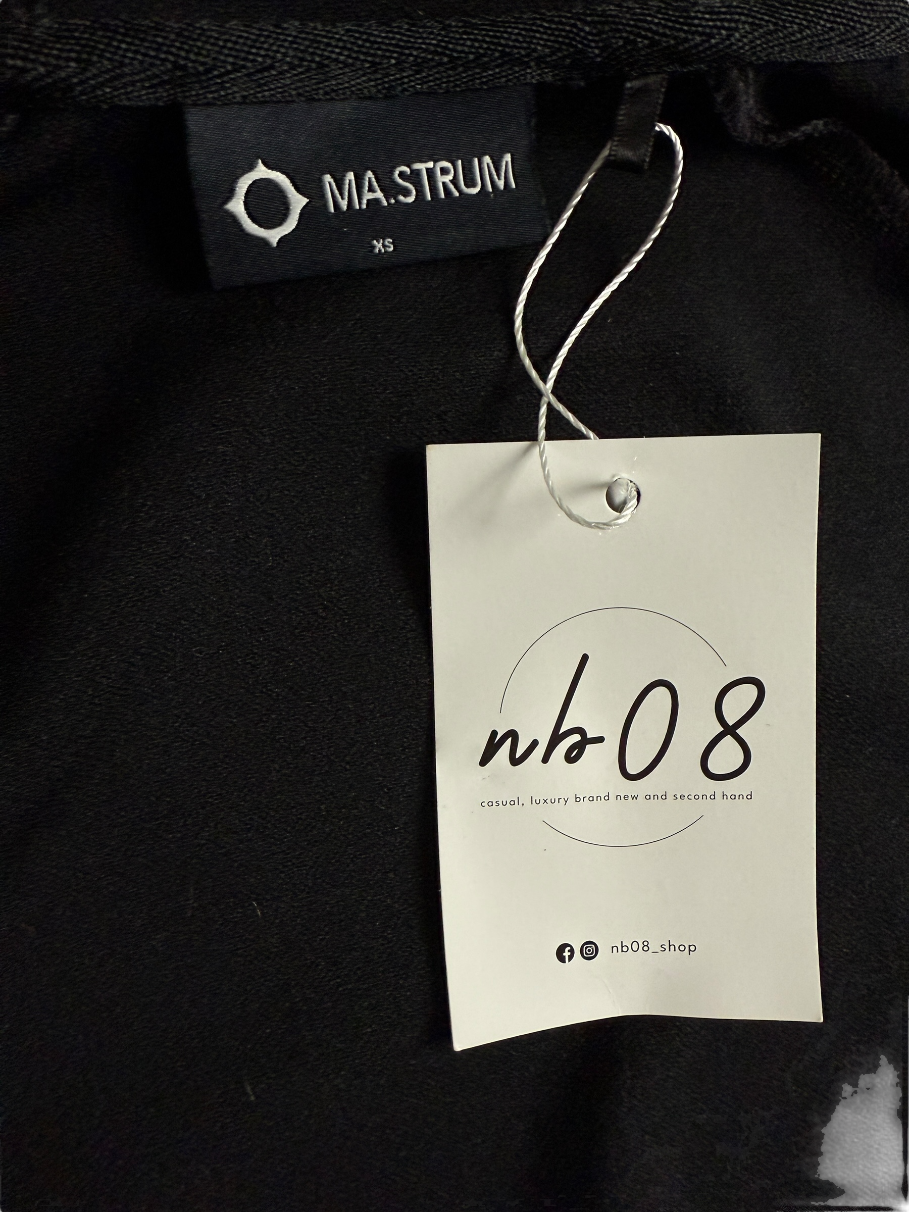 Gilet Ma.Strum noir taille XS - Détail