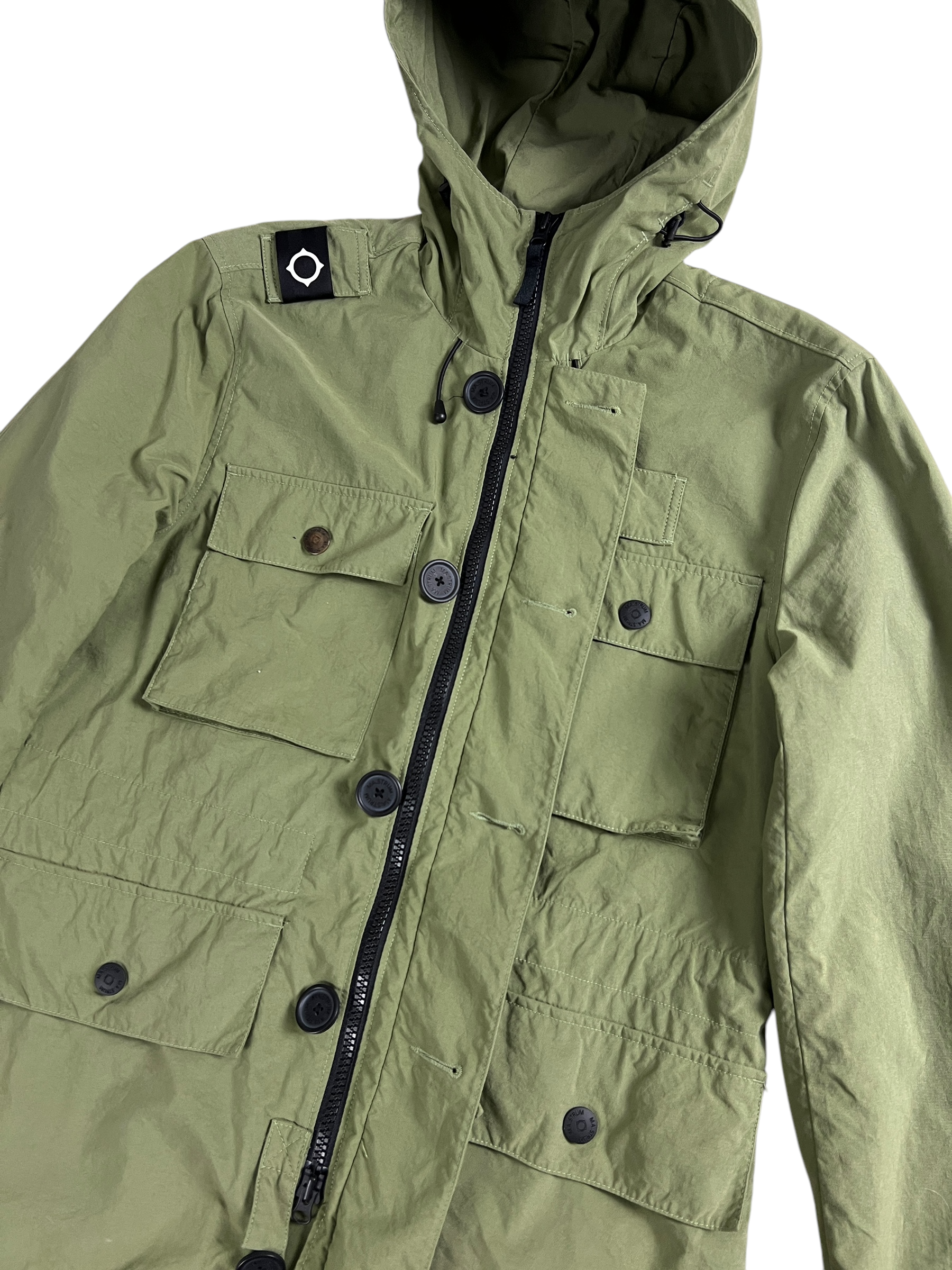 Parka Ma.Strum kaki taille M - Vue côté