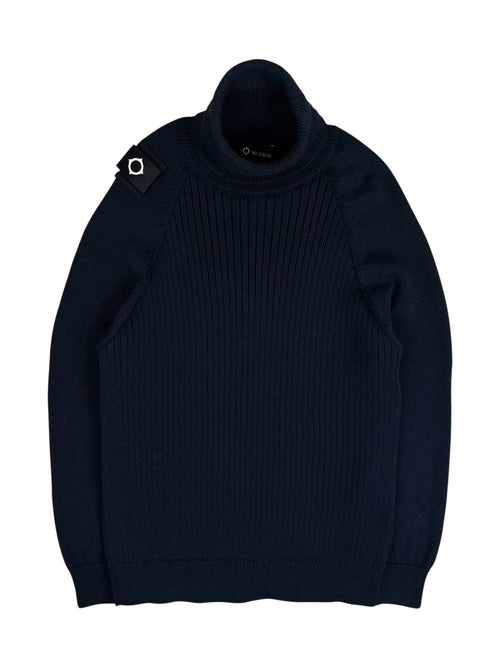 Pull Col Roulé Ma.Strum - Marine - Taille L