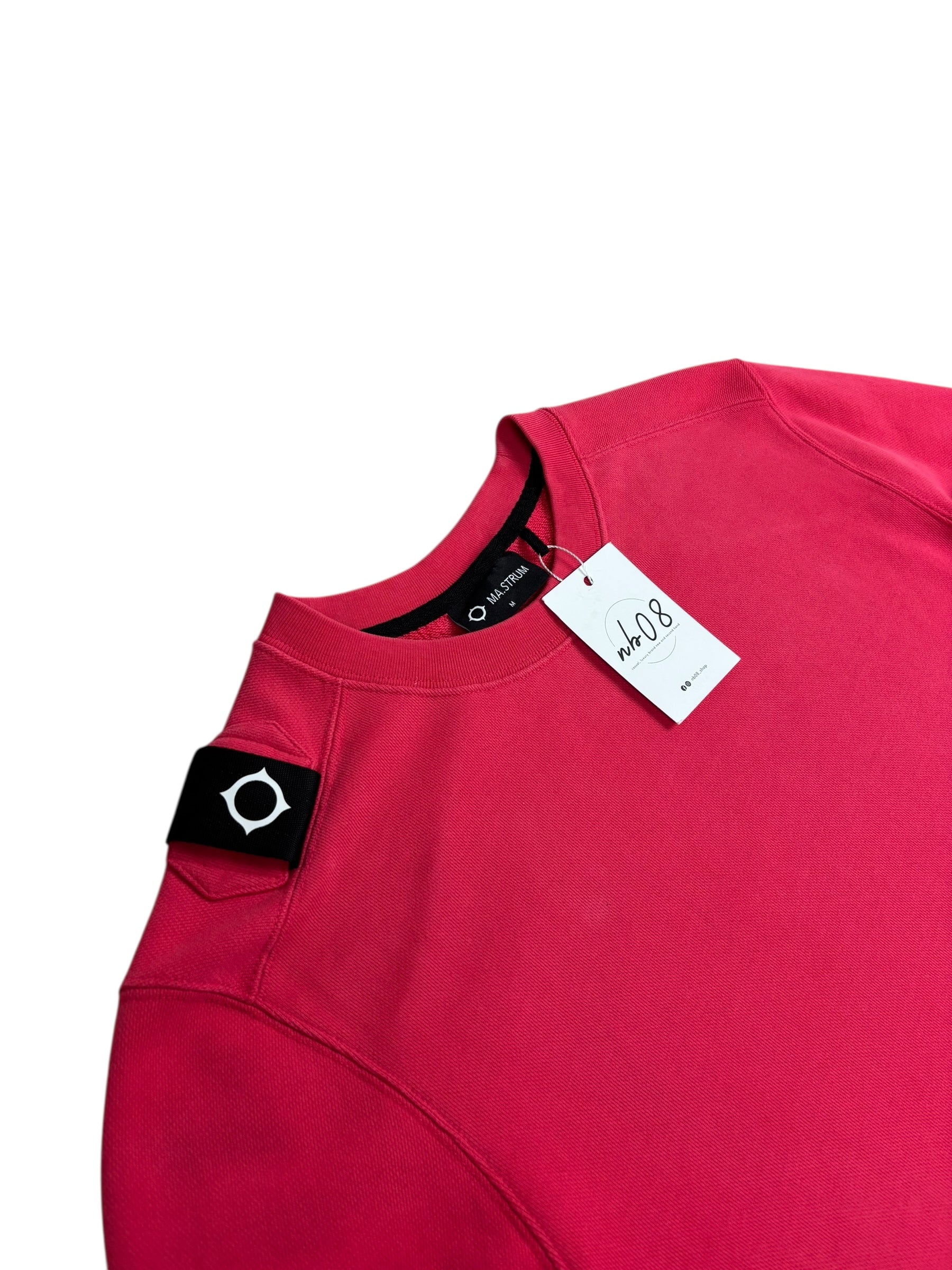 Sweat Ma.Strum rose taille M - Vue de dos