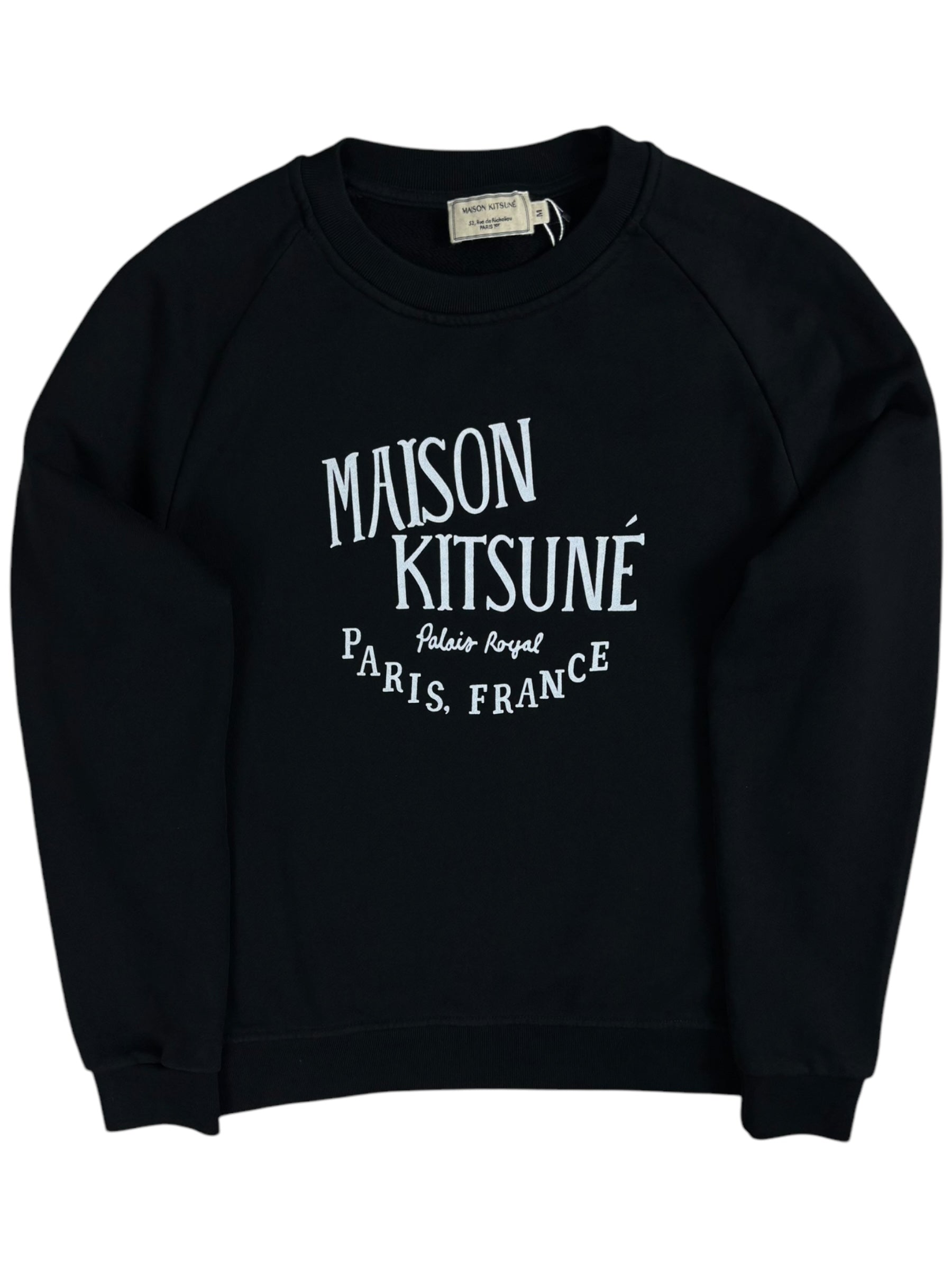 Pull Maison Kitsuné noir taille S - Vue de face