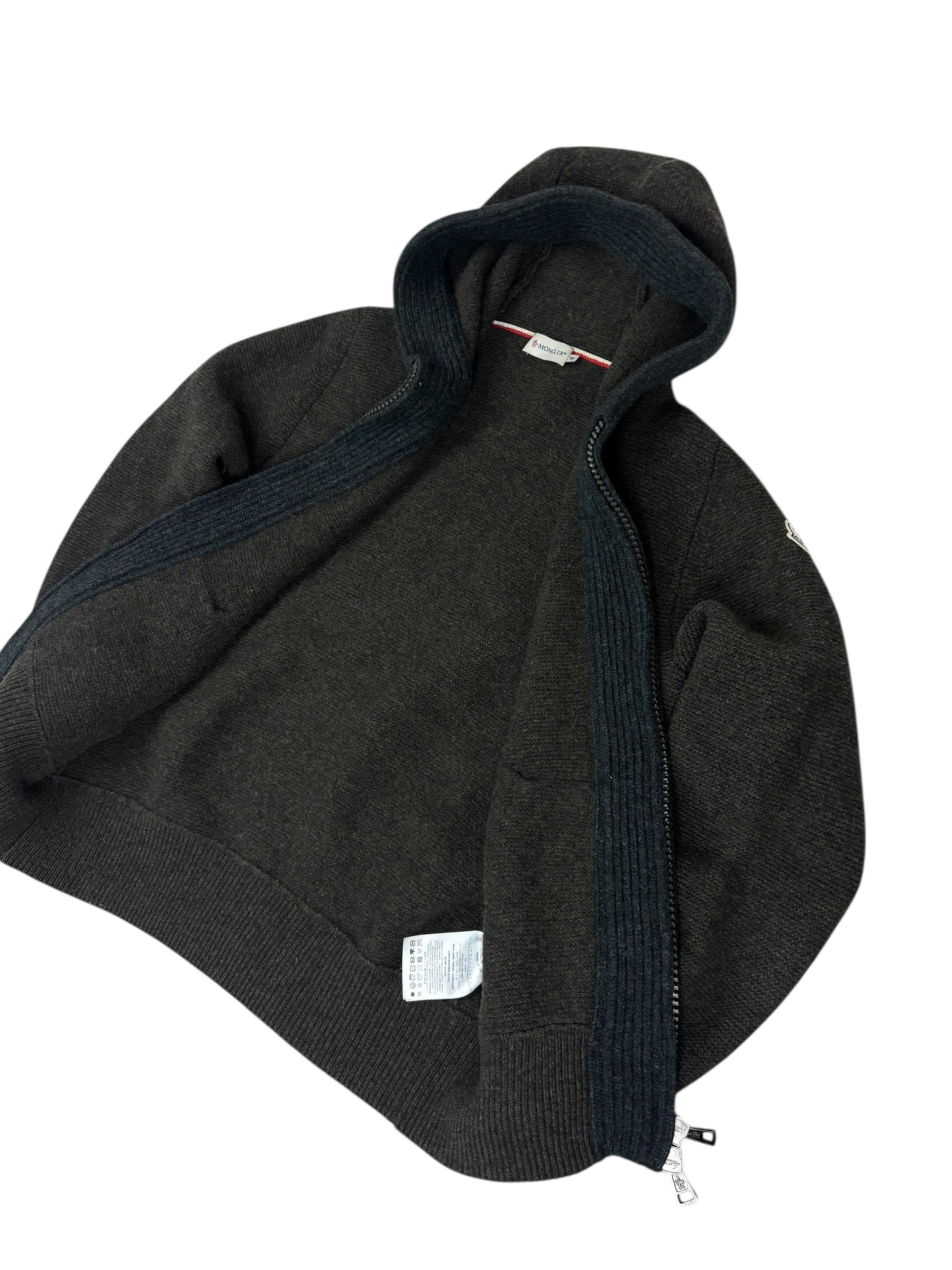Cardigan Moncler kaki / gris taille M - Détail