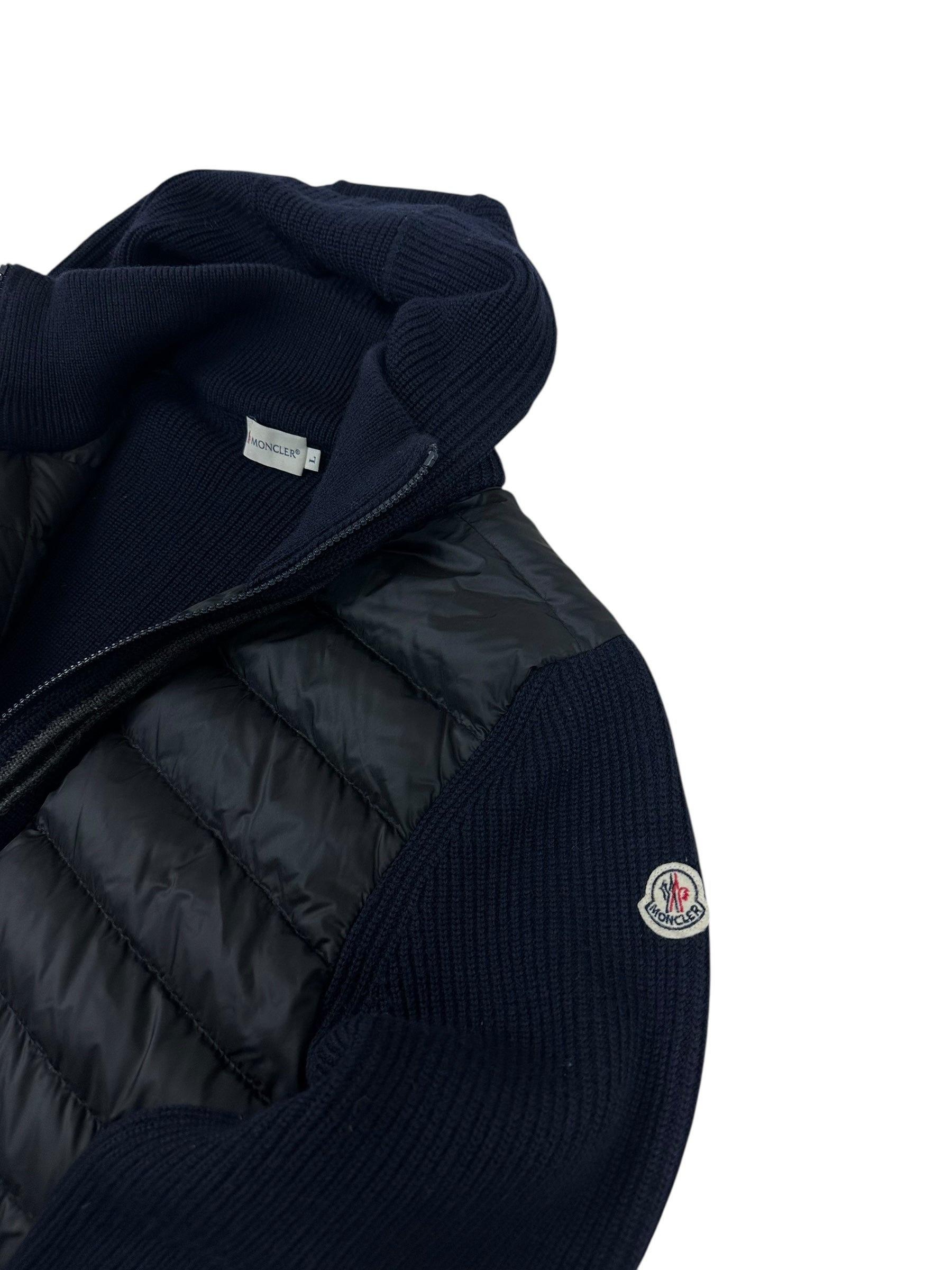 Cardigan Moncler marine taille L - Vue de dos