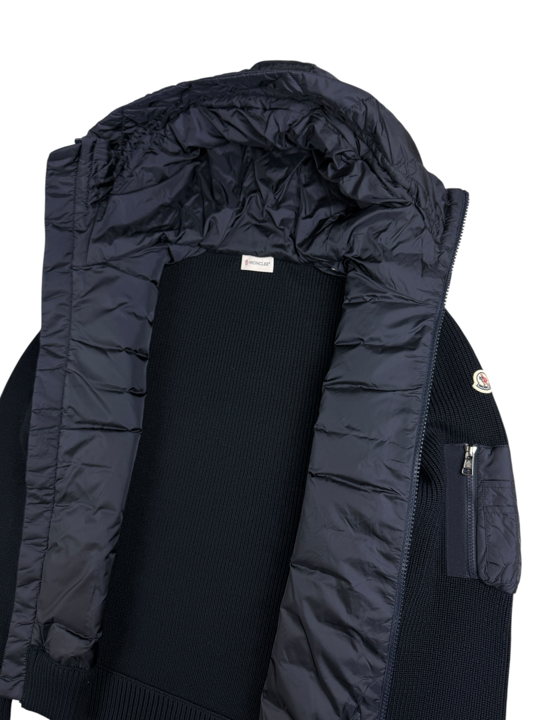 Cardigan Moncler marine taille M - Détail