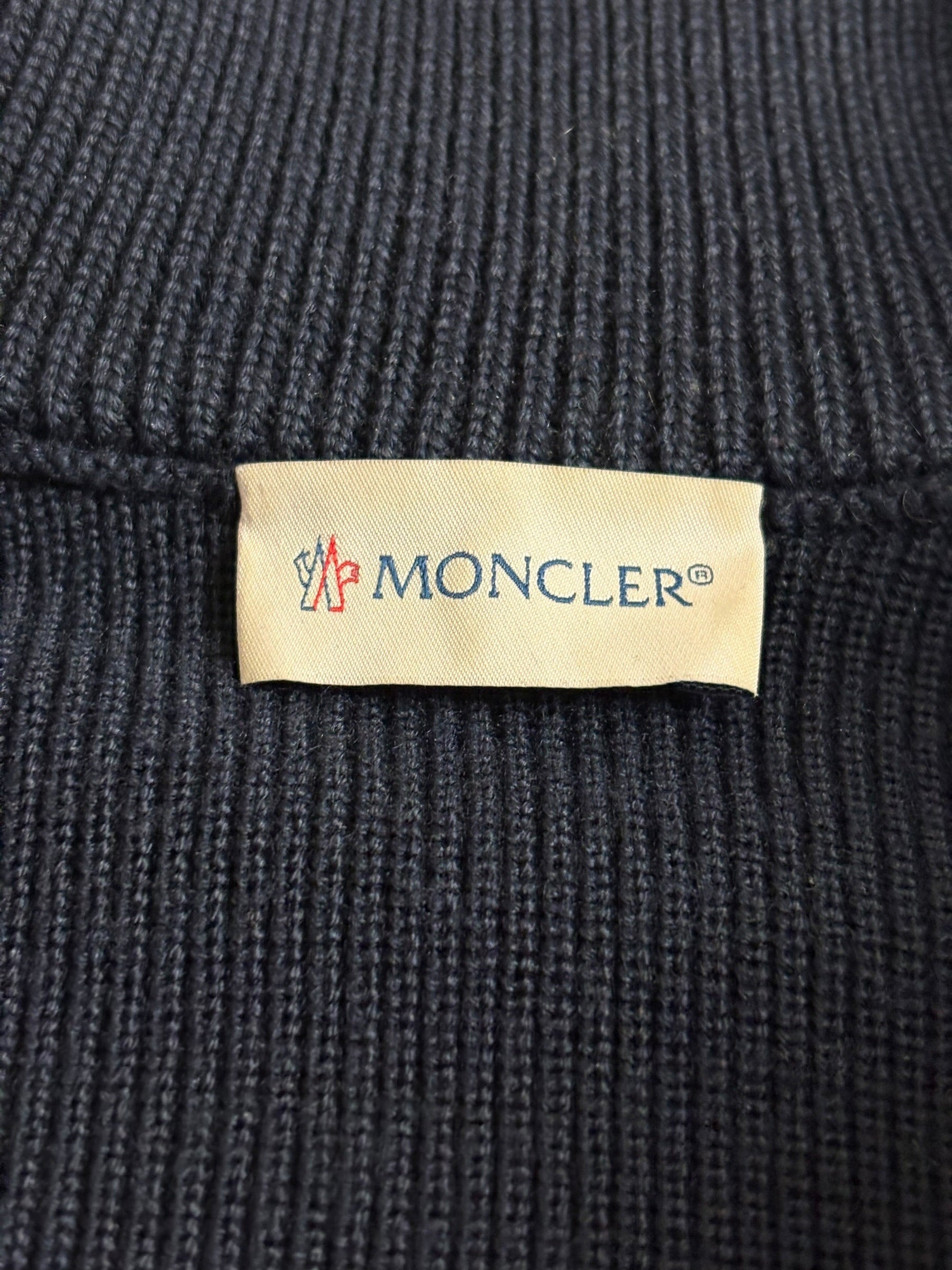 Cardigan Moncler marine taille S - Détail