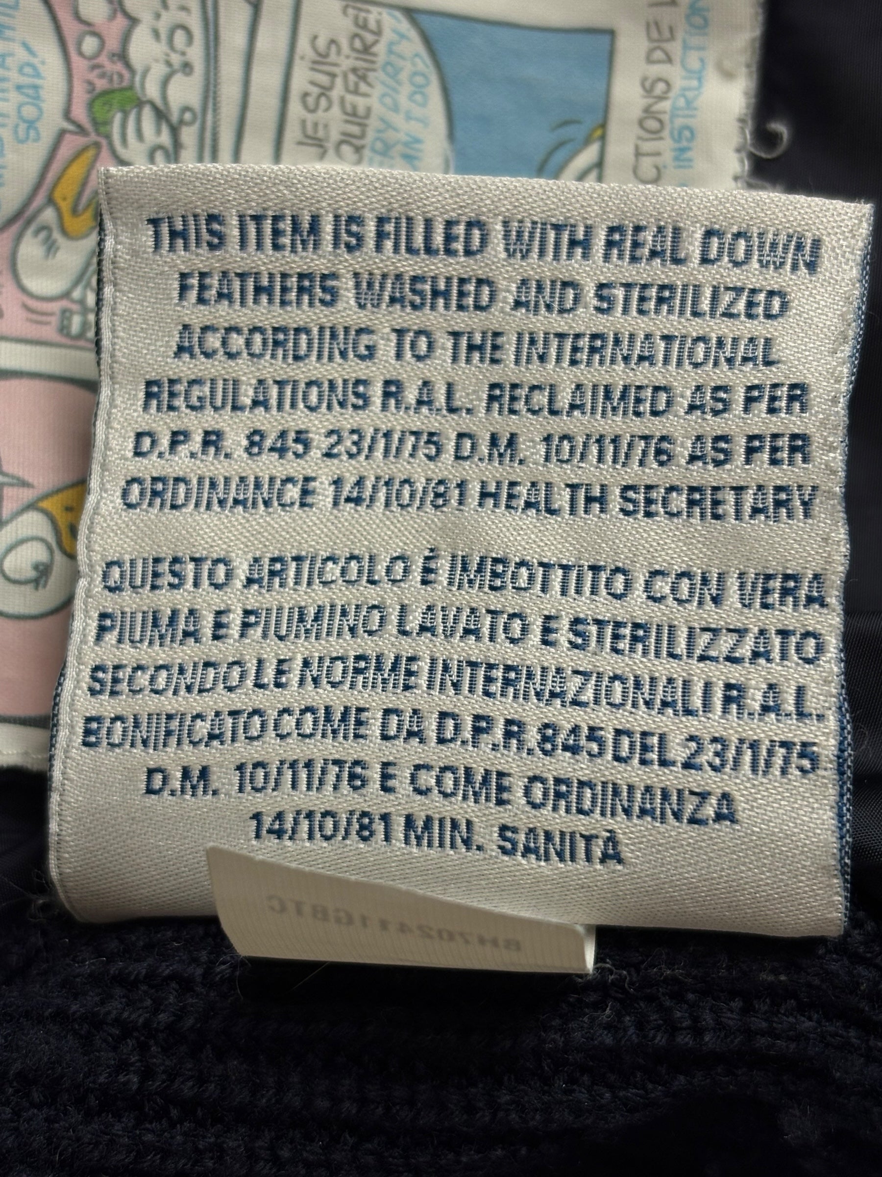 Cardigan Moncler marine taille S - Vue côté