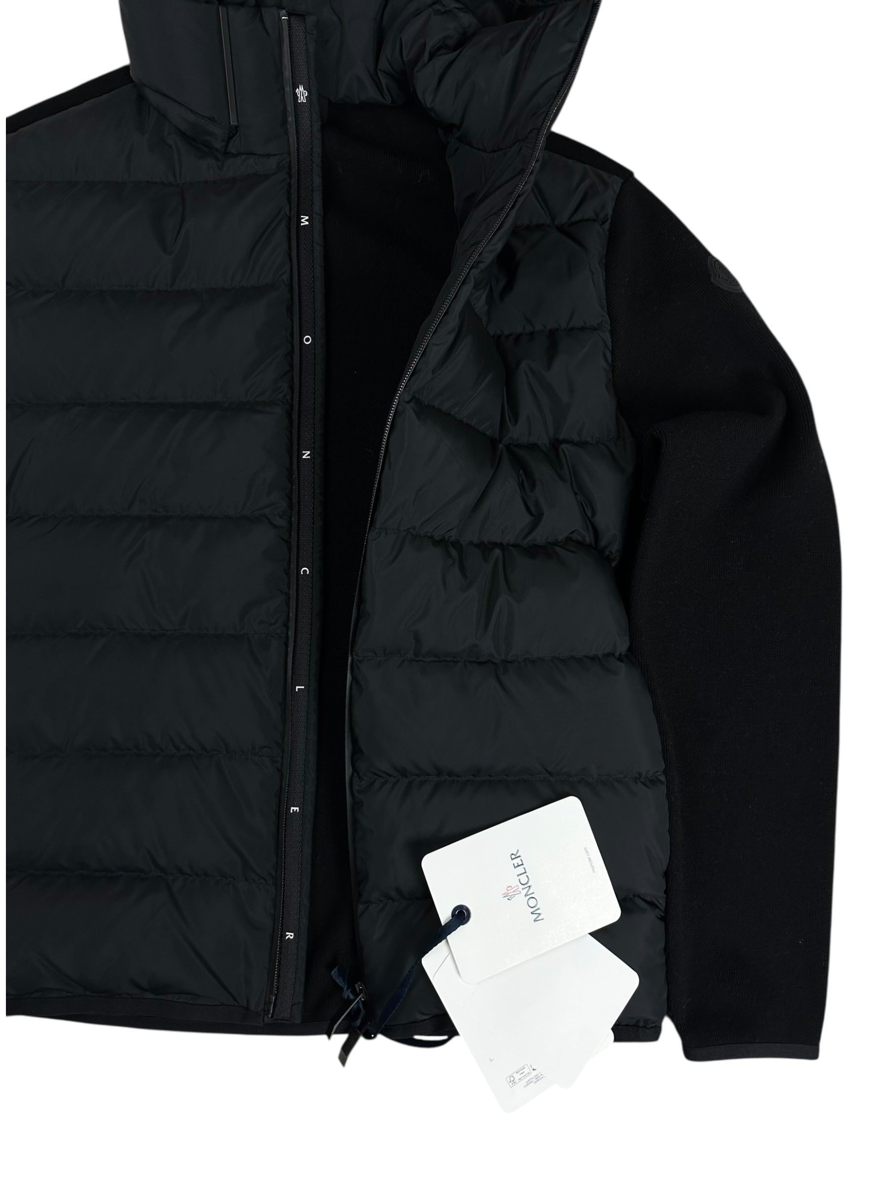Cardigan Moncler noir taille L - Détail