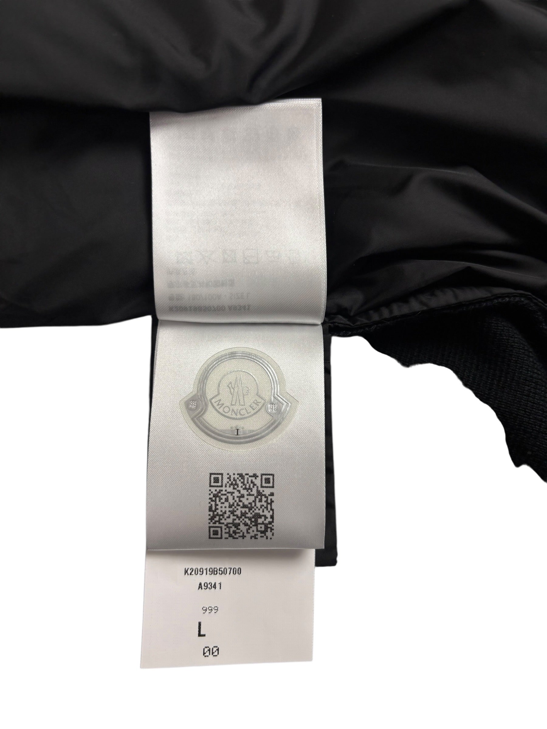 Cardigan Moncler noir taille L - Vue côté