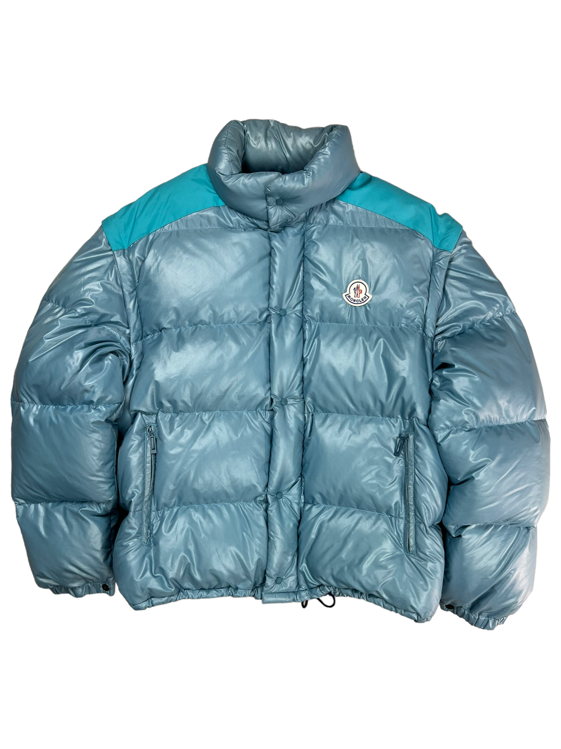 Doudoune Moncler bleu taille XL - Vue de dos