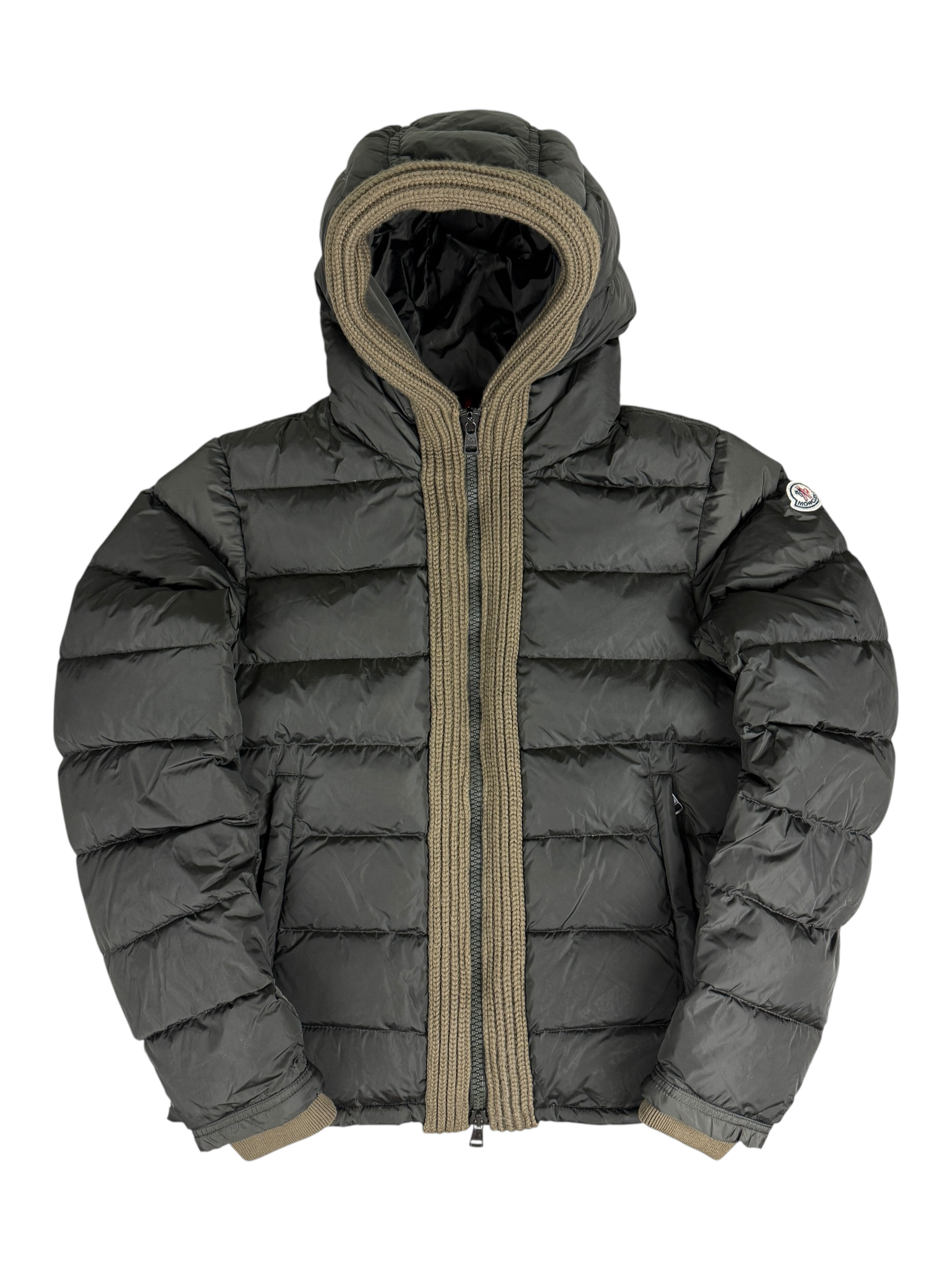 Doudoune Moncler kaki taille 3 - Vue de dos