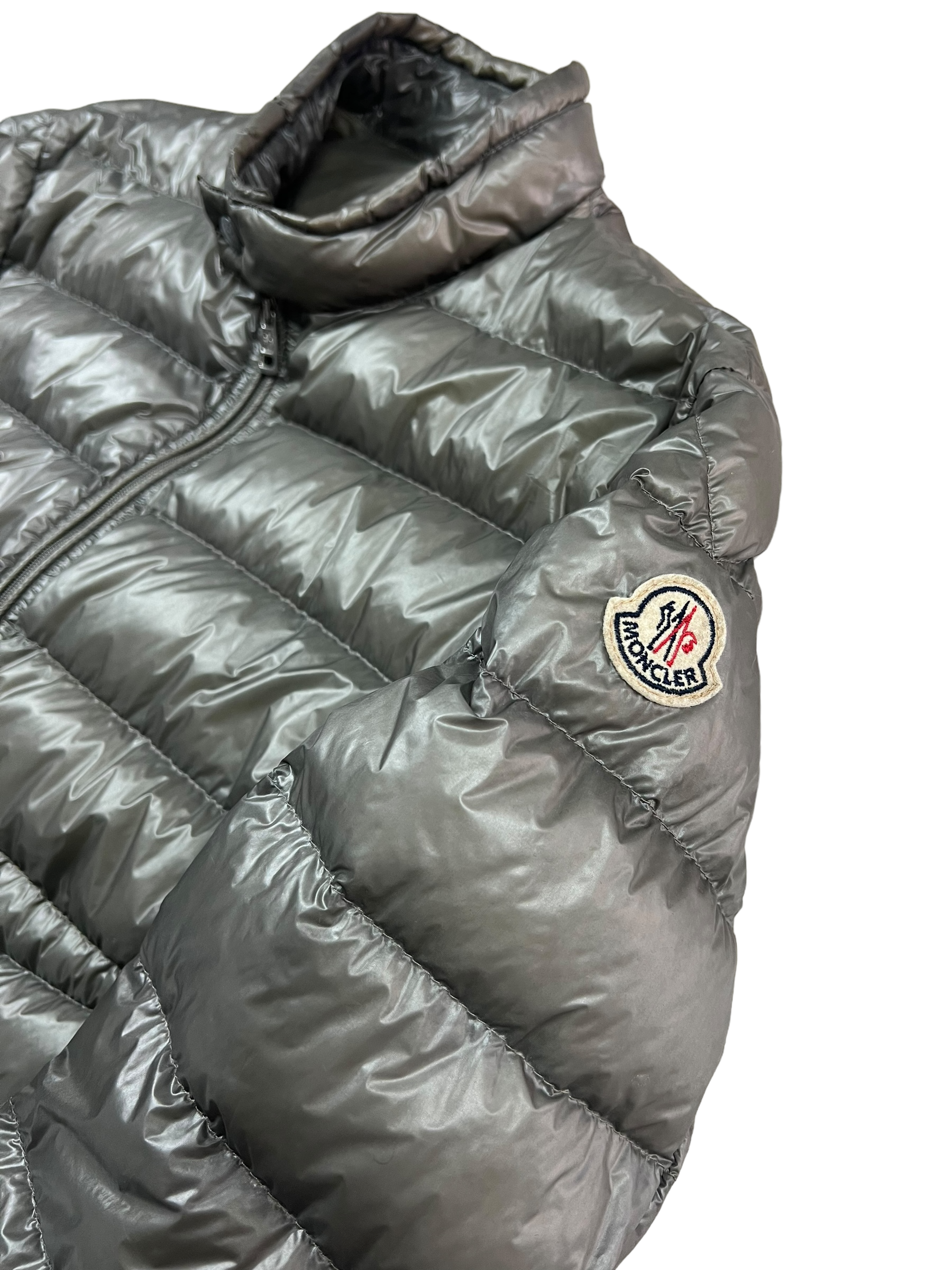 Doudoune Moncler kaki taille S - Vue de dos