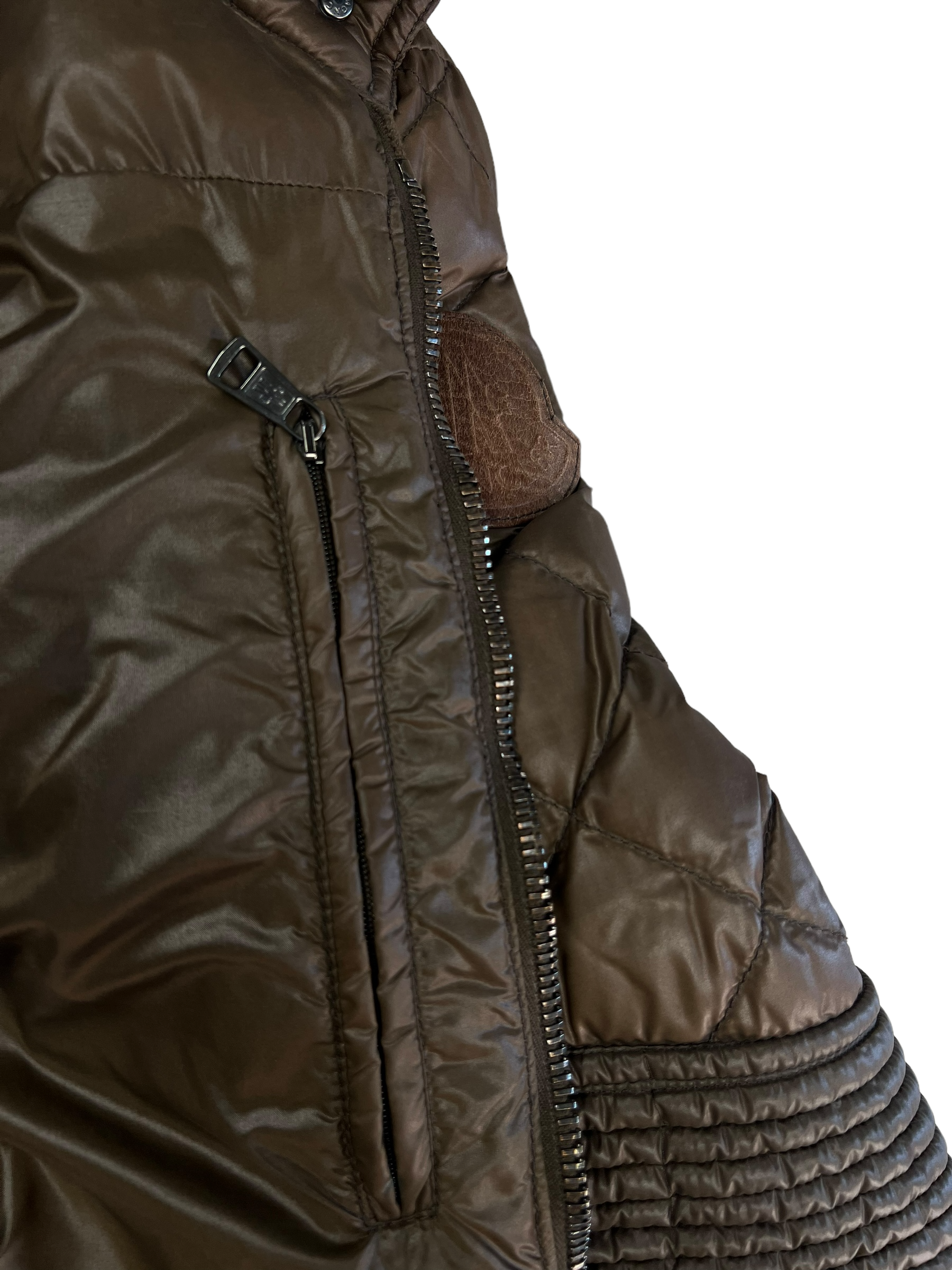 Doudoune Moncler marron taille M - Vue 6