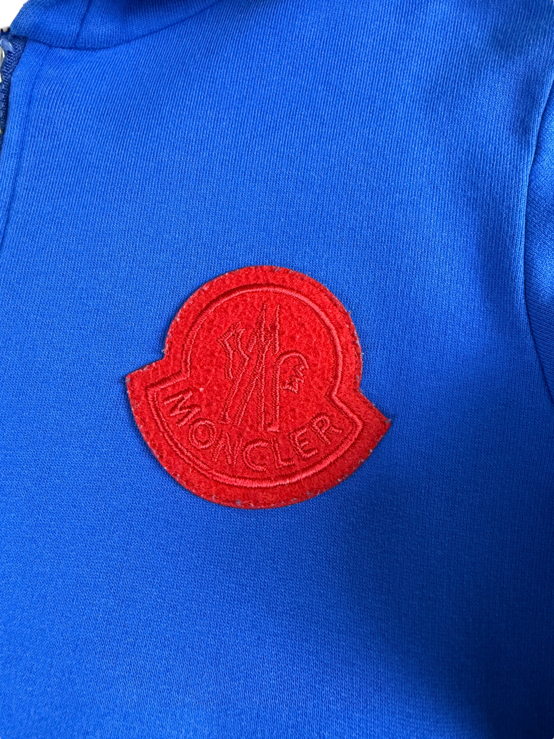 Gilet Moncler bleu taille XS - Vue côté