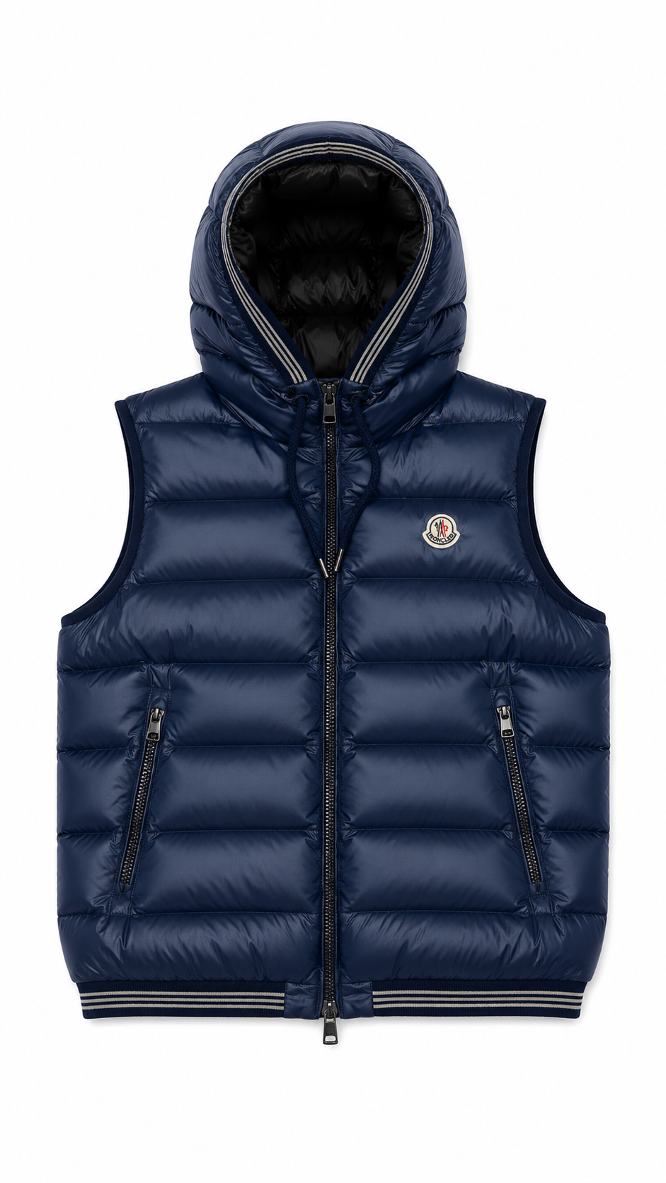Gilet doudoune Moncler marine taille 4, seconde main authentifiée — vue 1