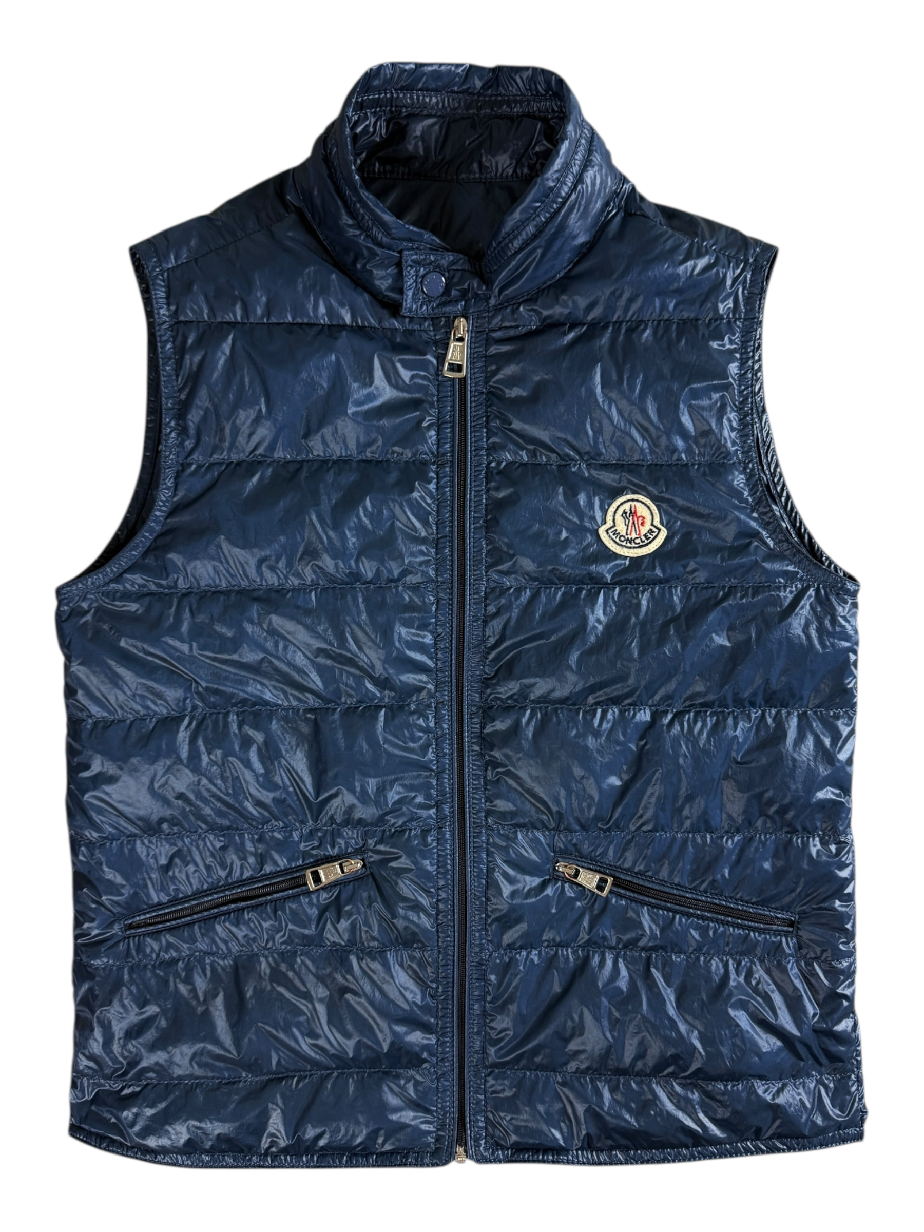 Gilet Moncler marine taille 12 ans - Vue de face