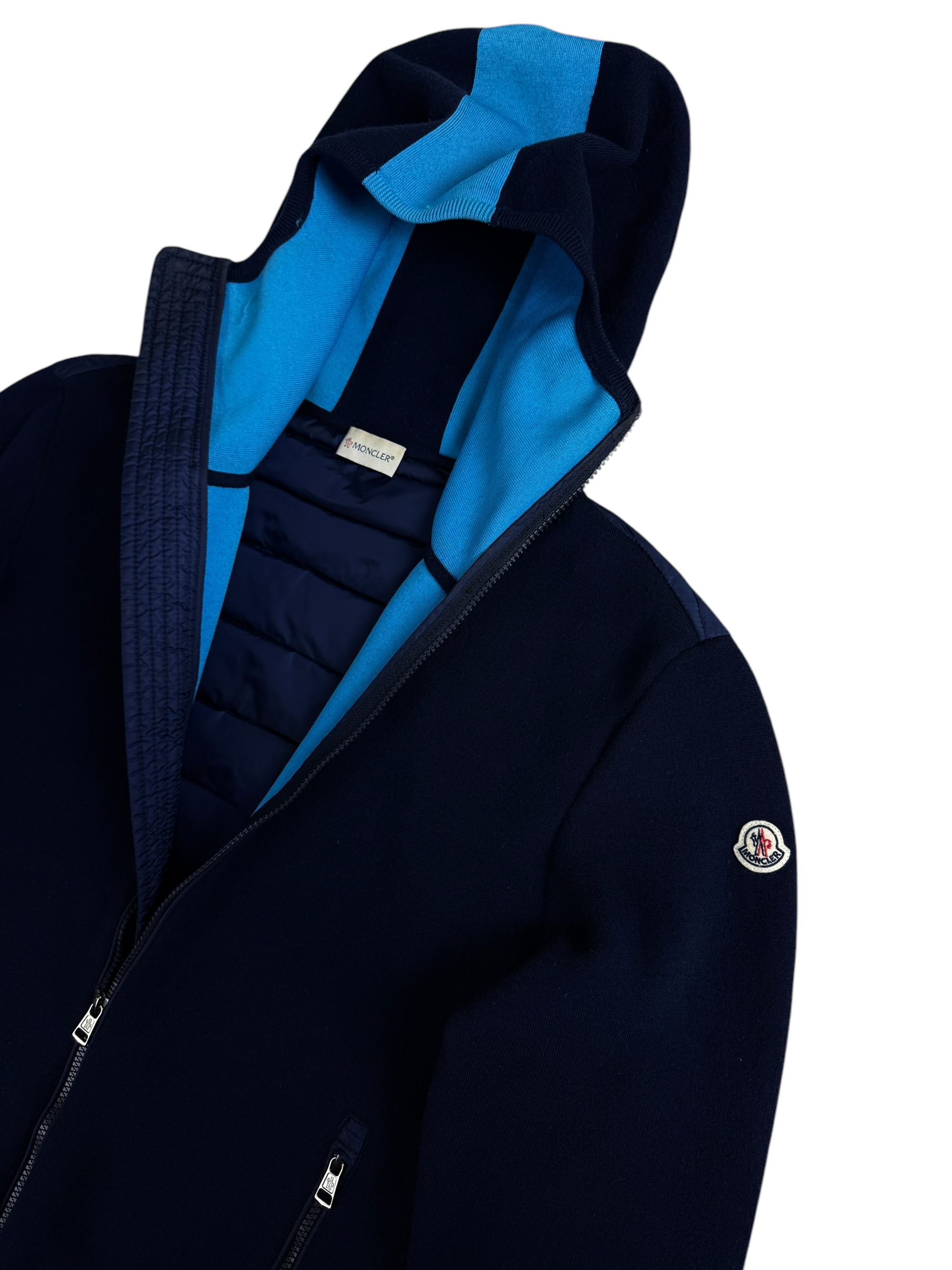Gilet Moncler marine taille XL - Détail