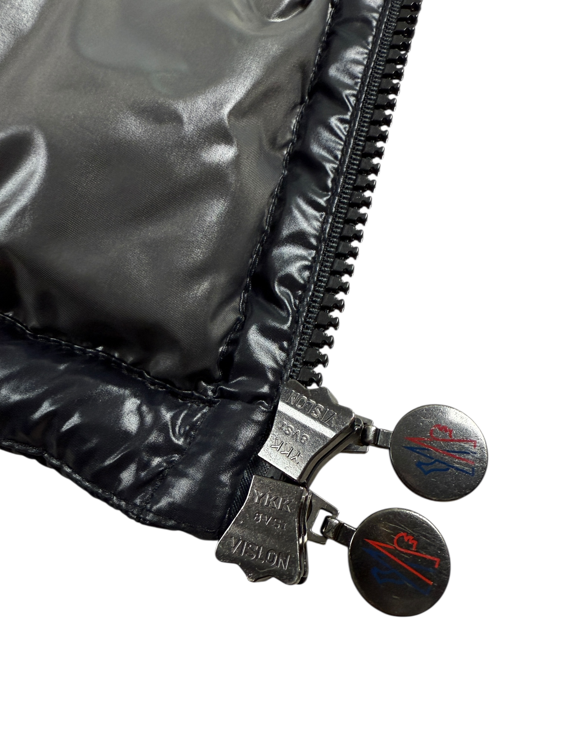 Gilet Moncler noir taille M - Logo et étiquette