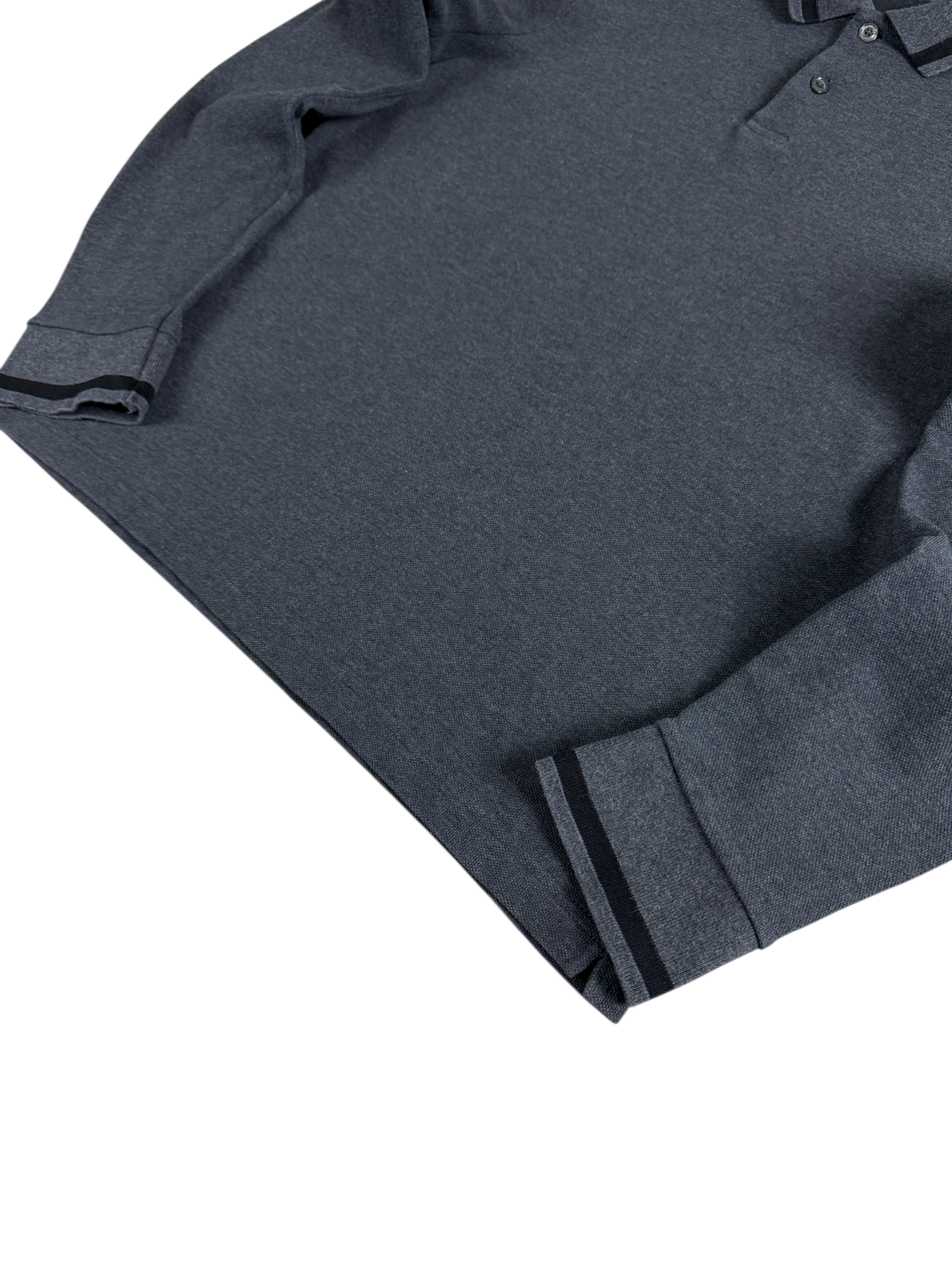 Polo Moncler gris taille M - Détail