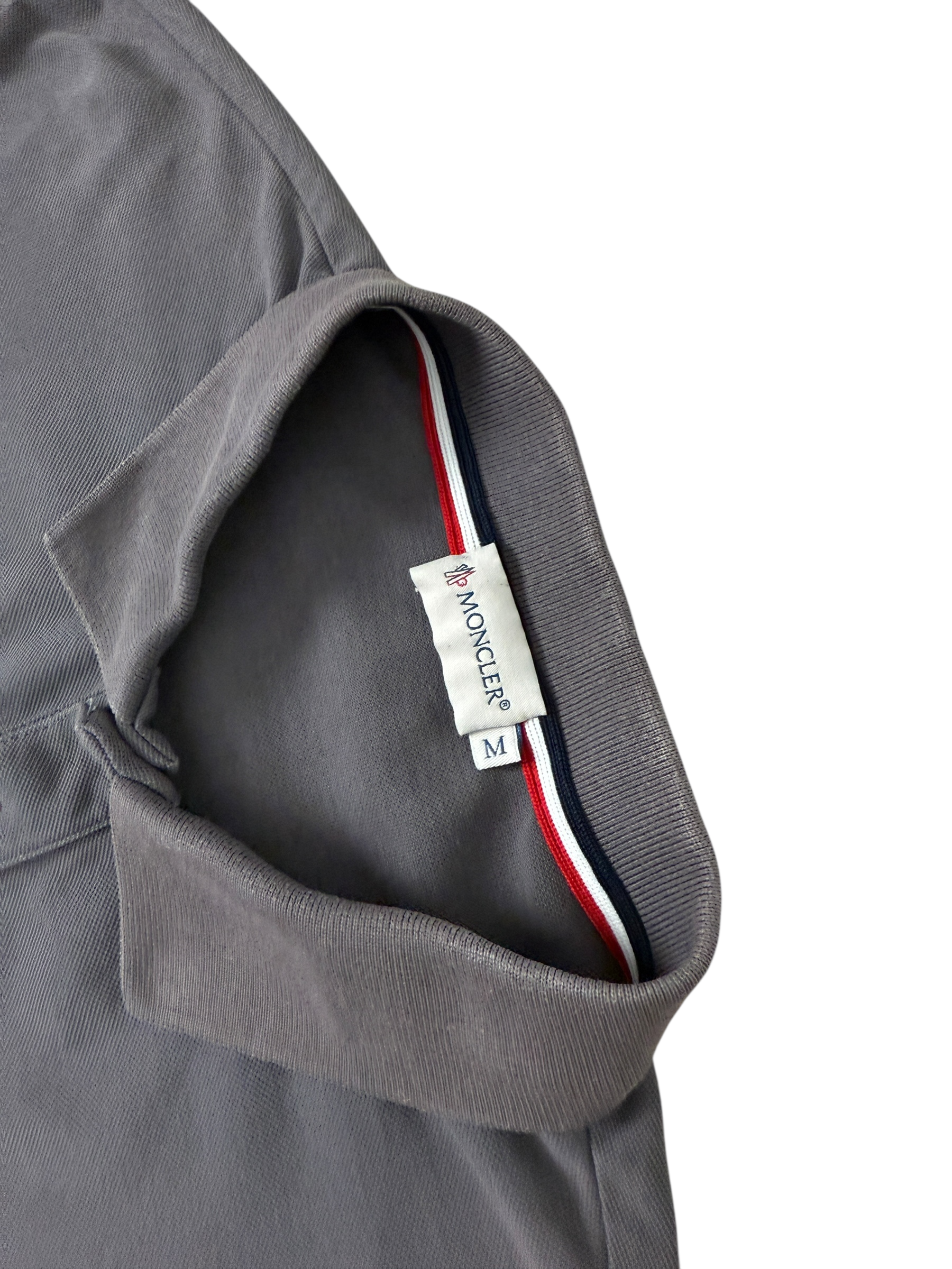 Polo Moncler gris taille M - Détail