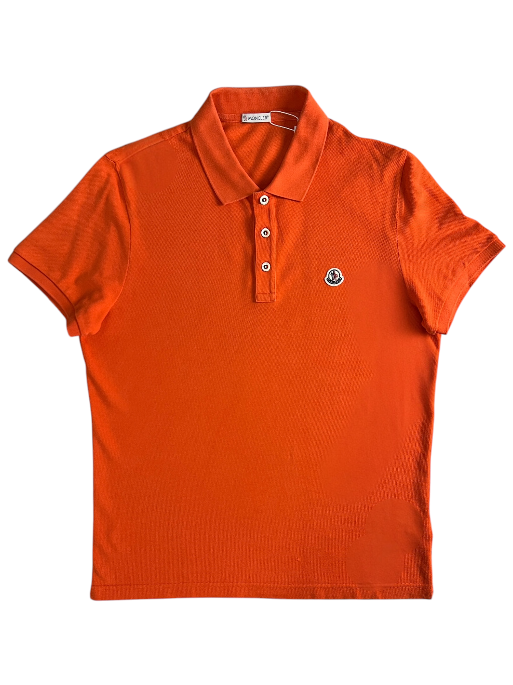 Polo Moncler orange taille L - Vue de face