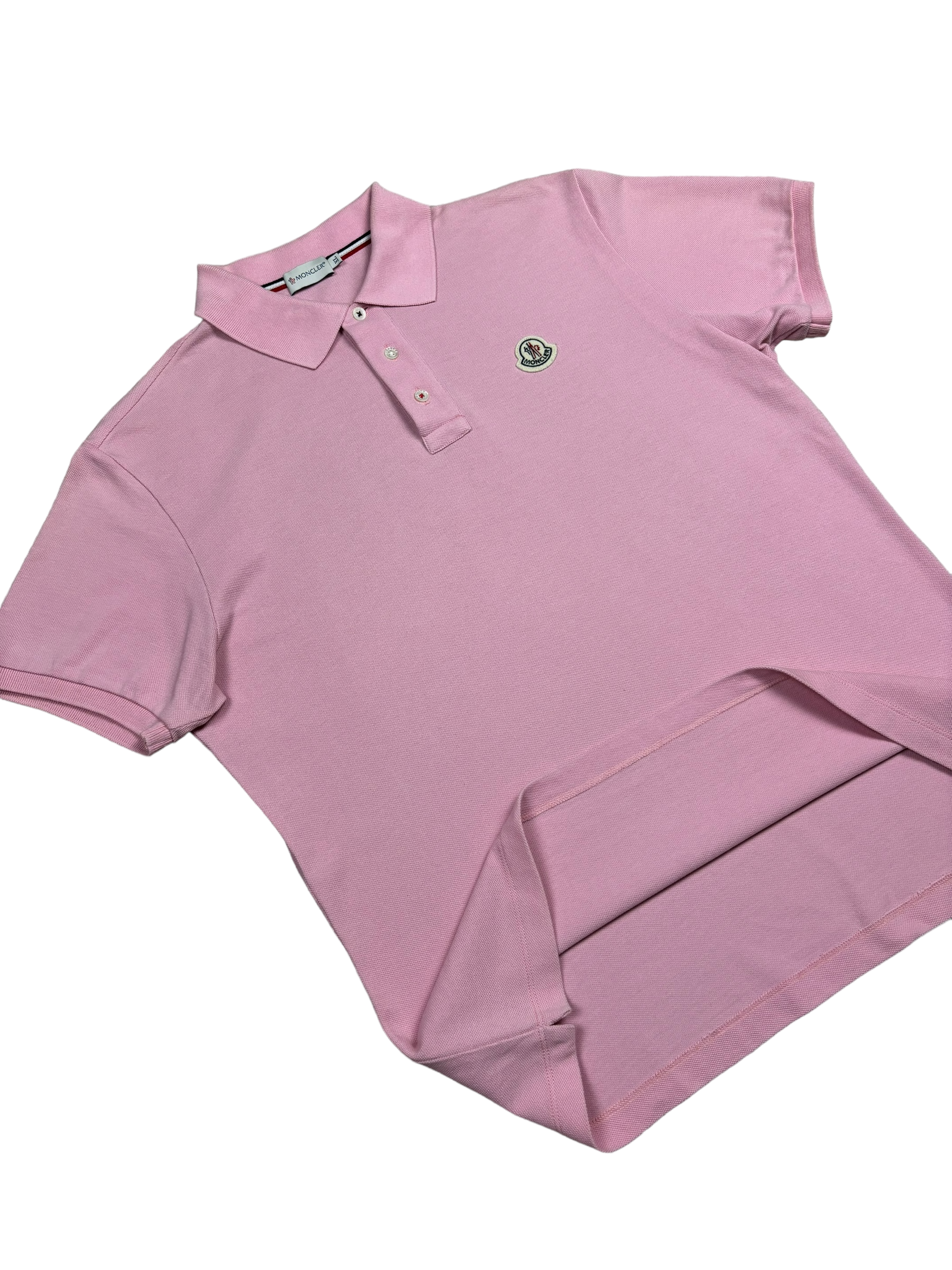 Polo Moncler rose taille XL - Vue de dos