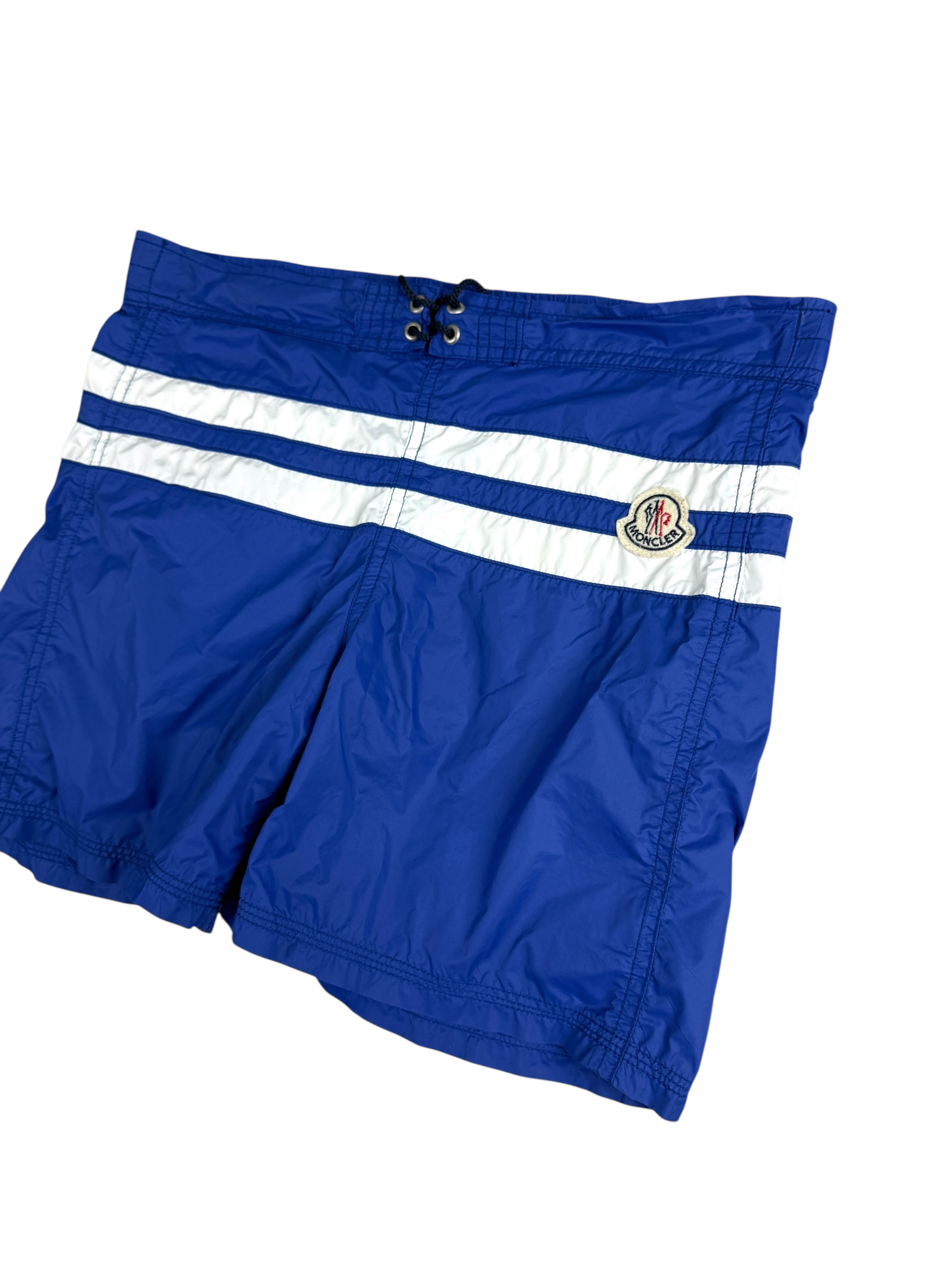 Short Moncler bleu taille 14 ans - Vue de dos