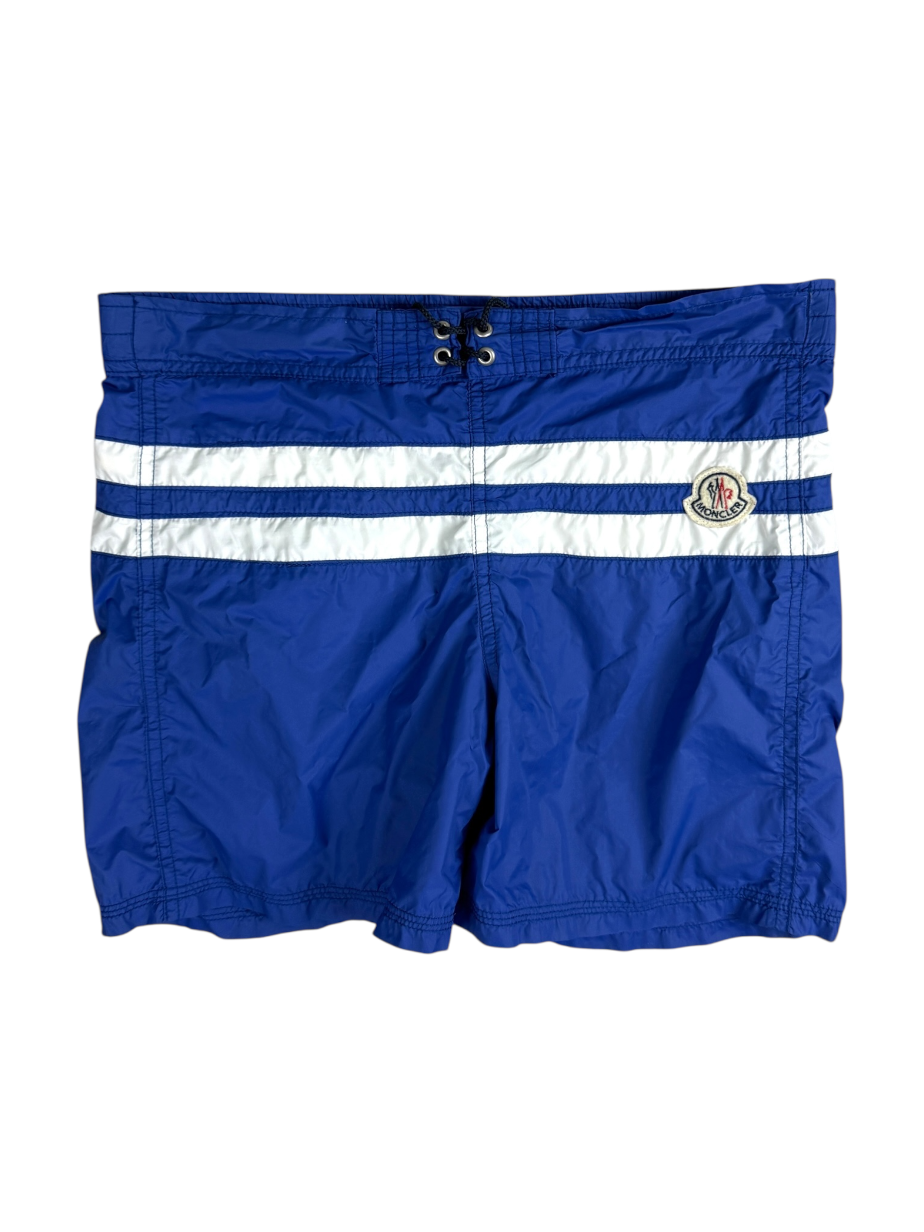 Short Moncler bleu taille 14 ans - Vue de face