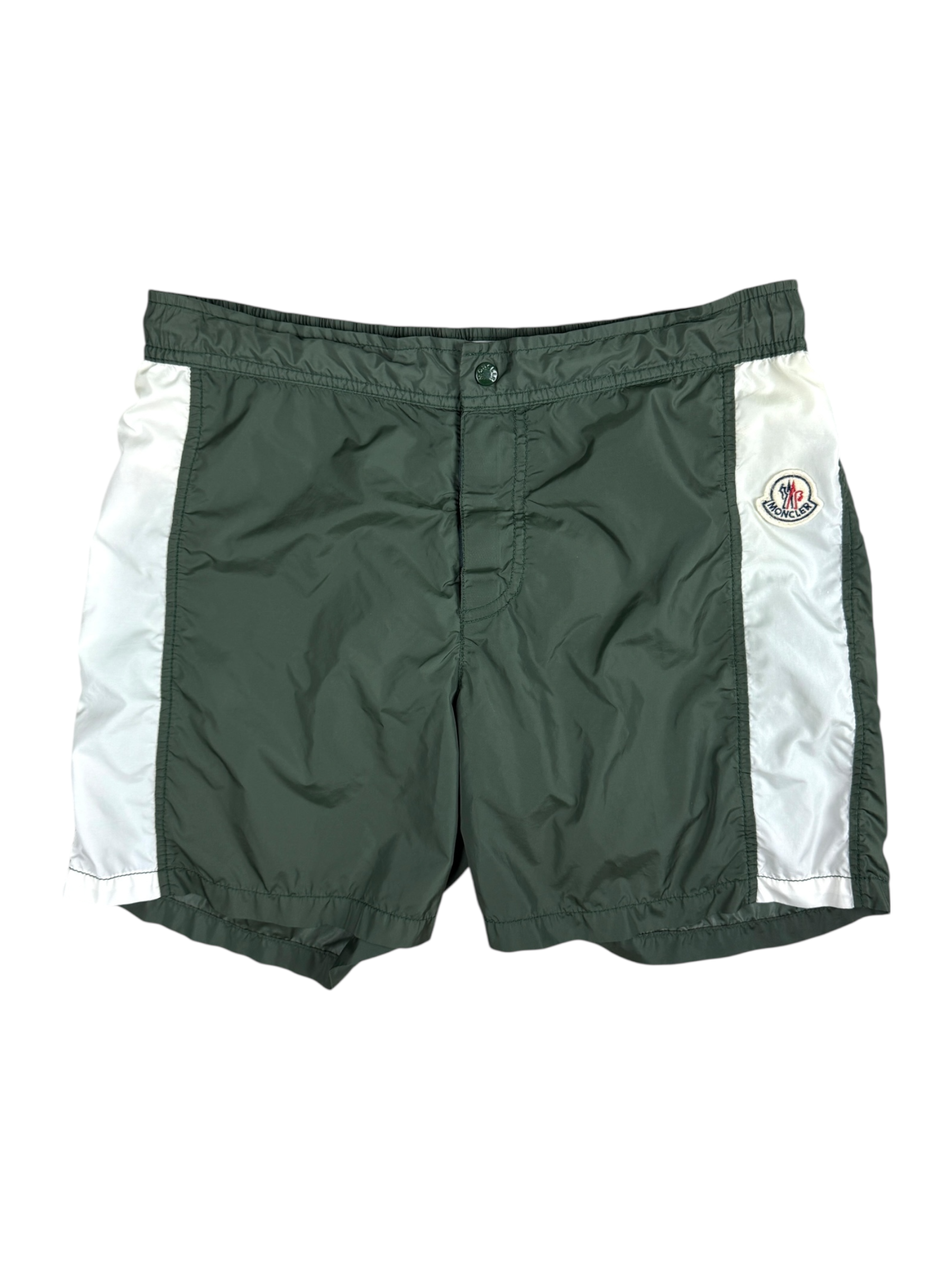Short Moncler kaki taille 14 ans - Vue de face